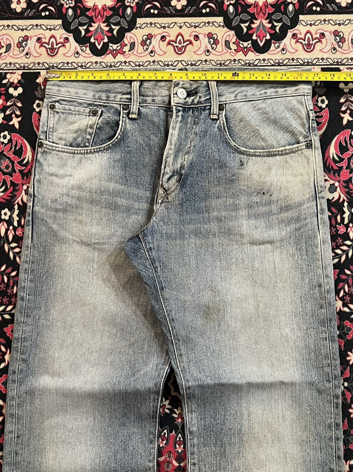 Edwin Vintage Edwin XVS Light Blue Washed Straight Leg Jeans Size US 32 / EU 48 - 12 Thumbnail