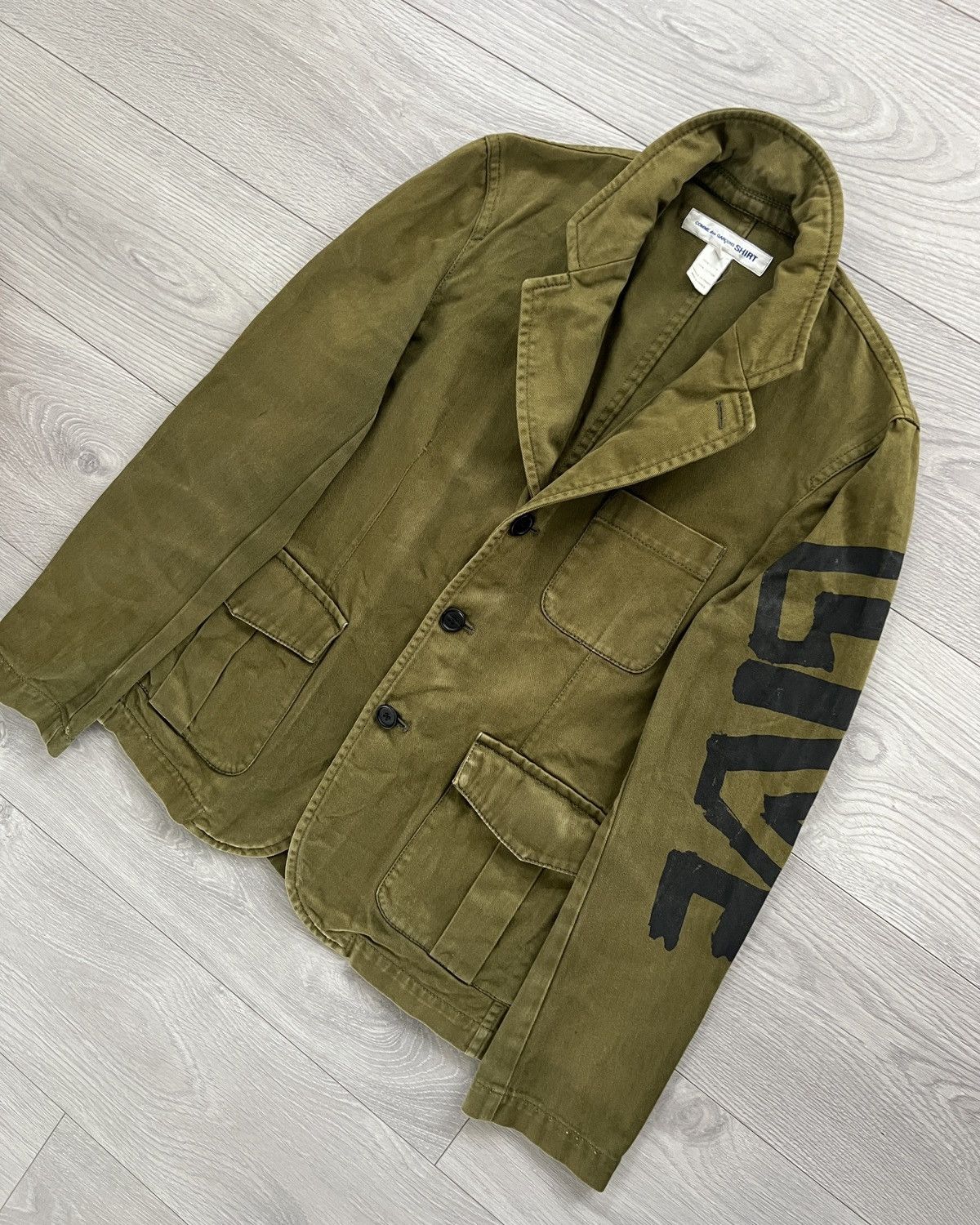 Comme des Garcons Comme Des Garcons Shirt 00s Printed Blazer Jacket Size US XS / EU 42 / 0 - 2 Thumbnail