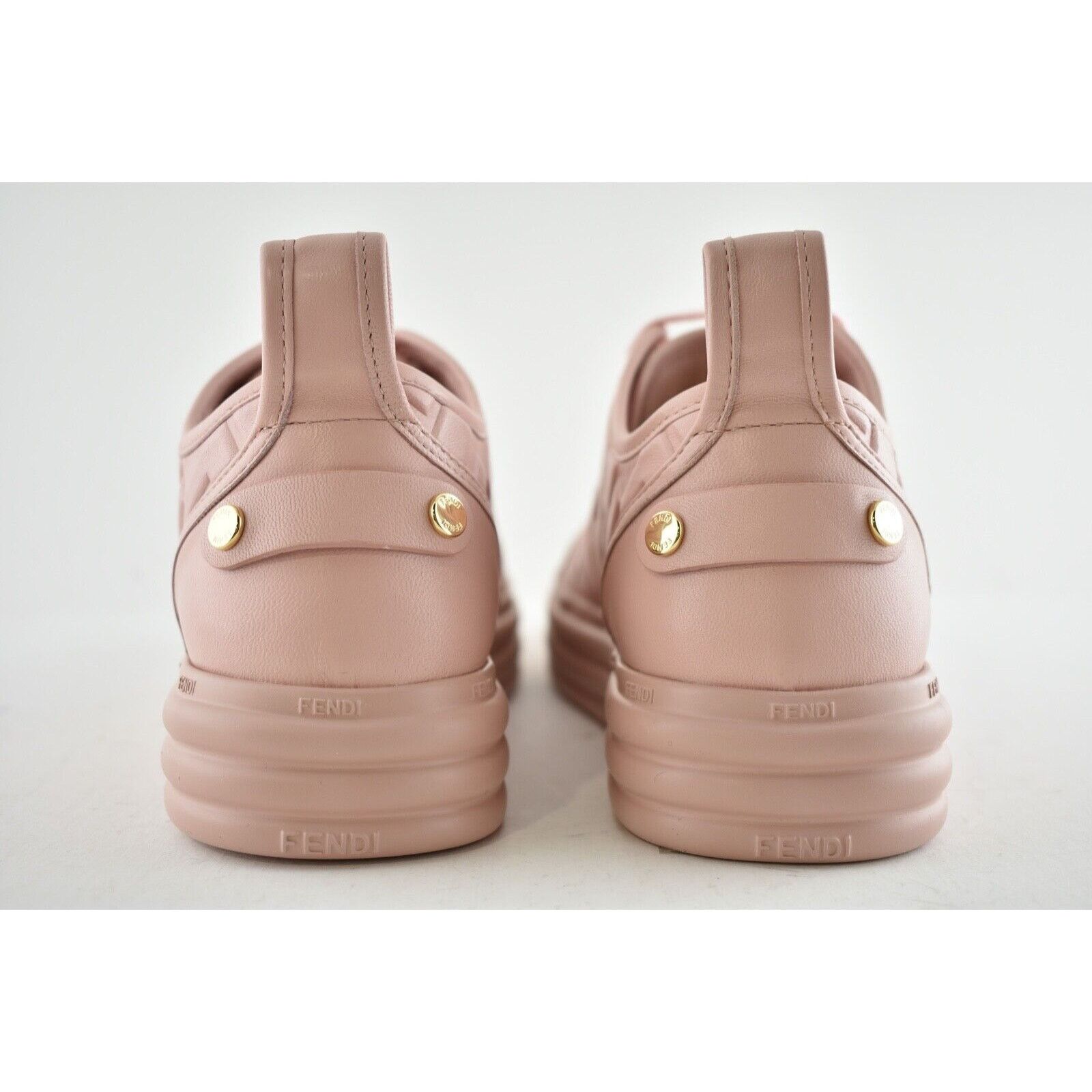 Fendi Rise Leather Embossed FF Logo Low Top Trainer Sneaker 41 Size US 11 / IT 41 - 11 Thumbnail