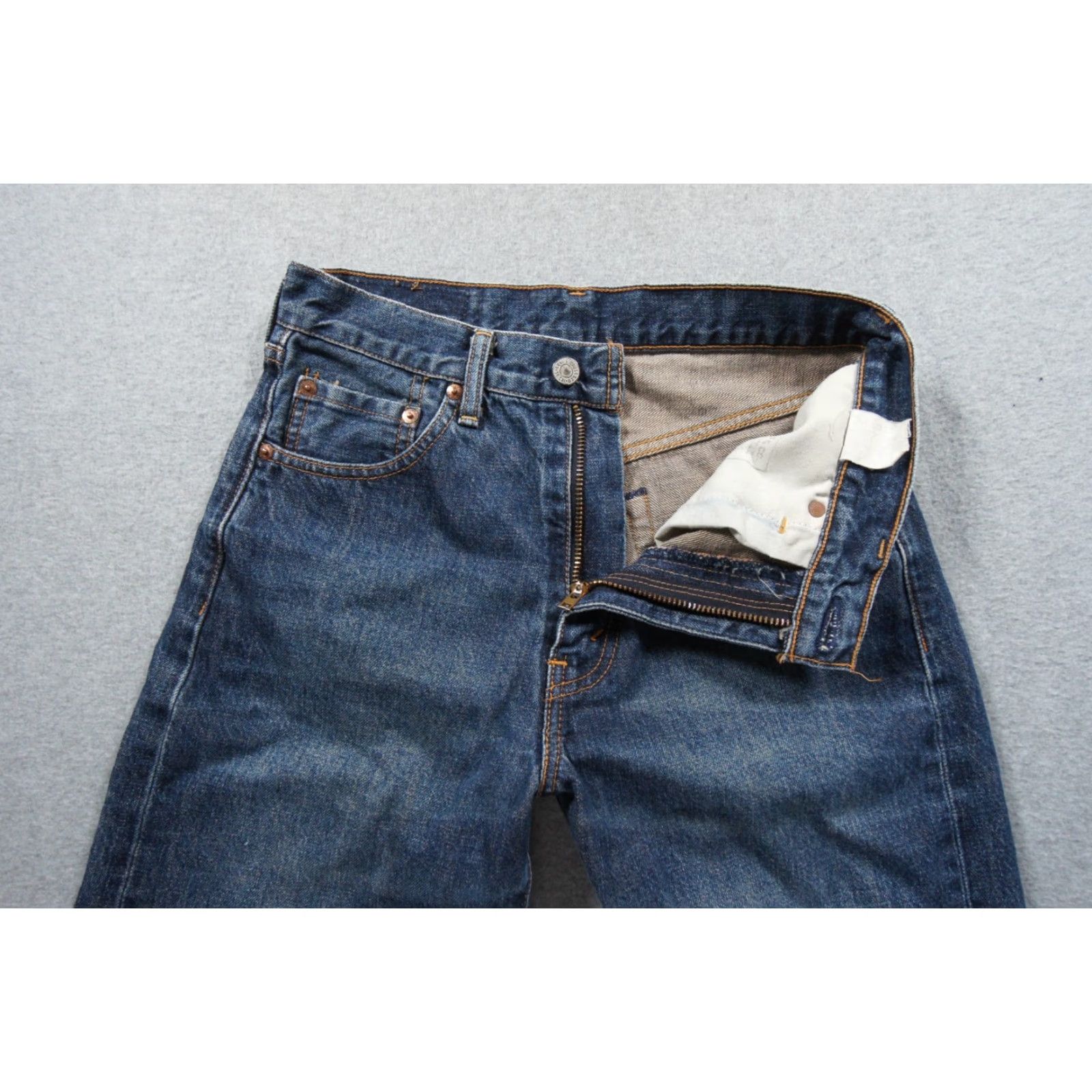 Levi's VINTAGE Levi's Jeans Mens 28x34 Blue Denim Pants Big E Selvedge Japan J22 Talon Size US 28 / EU 44 - 5 Thumbnail