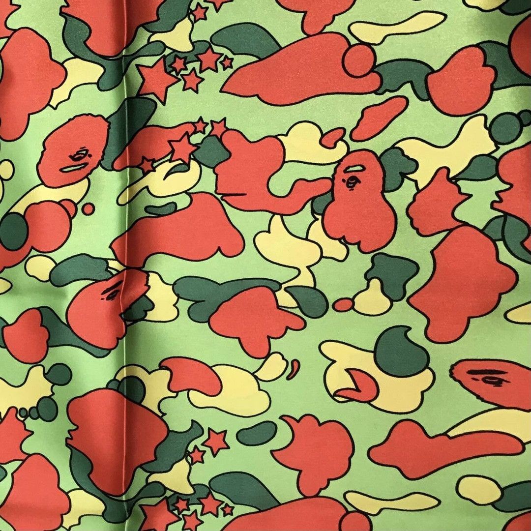 Bape 🔥Vintage🔥 BAPE Psyche camo scarf a bathing ape NIGO Size ONE SIZE - 2 Thumbnail