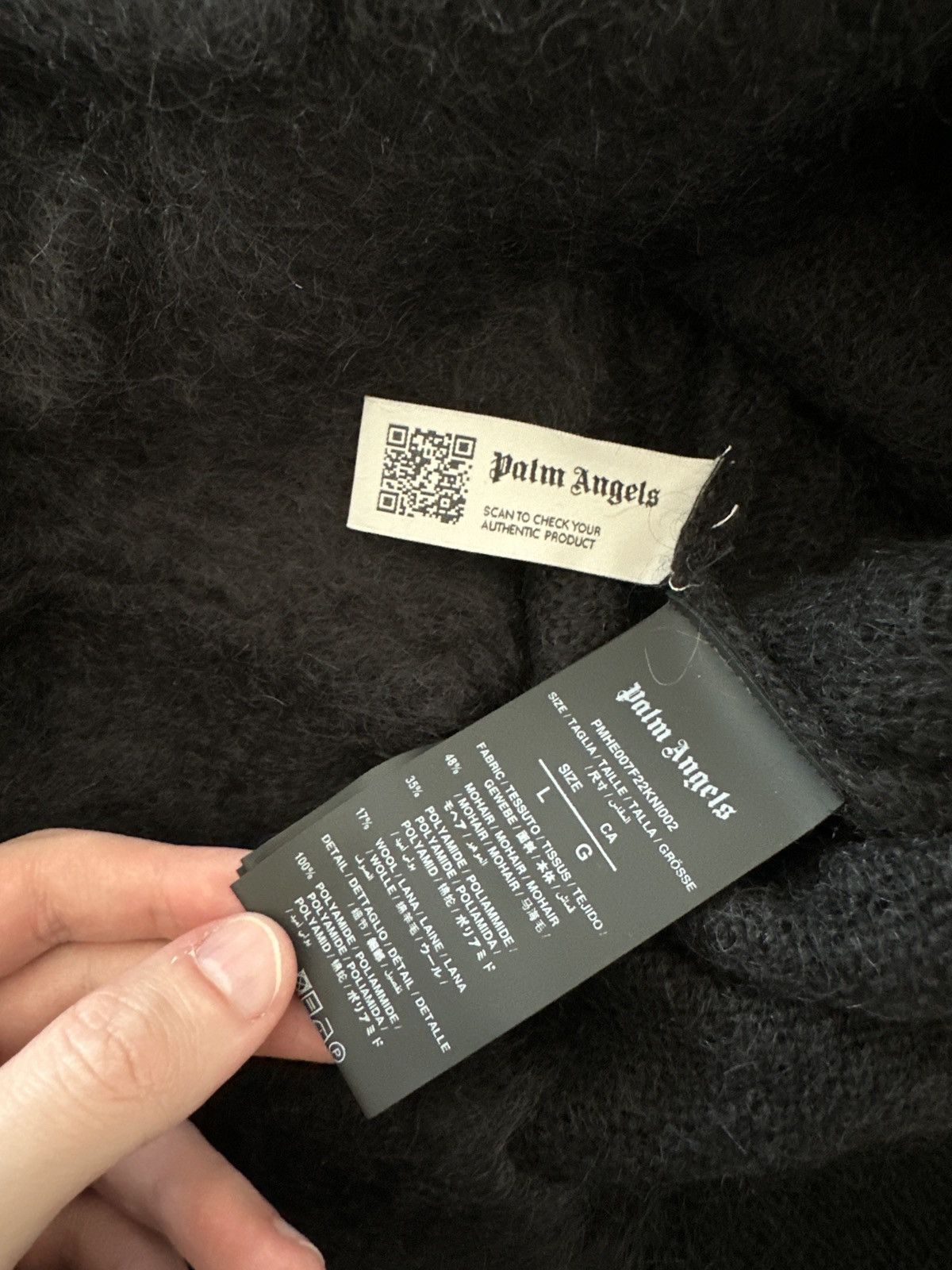 Palm Angels Palm Angels Intarsia Mohair Size US L / EU 52-54 / 3 - 7 Thumbnail