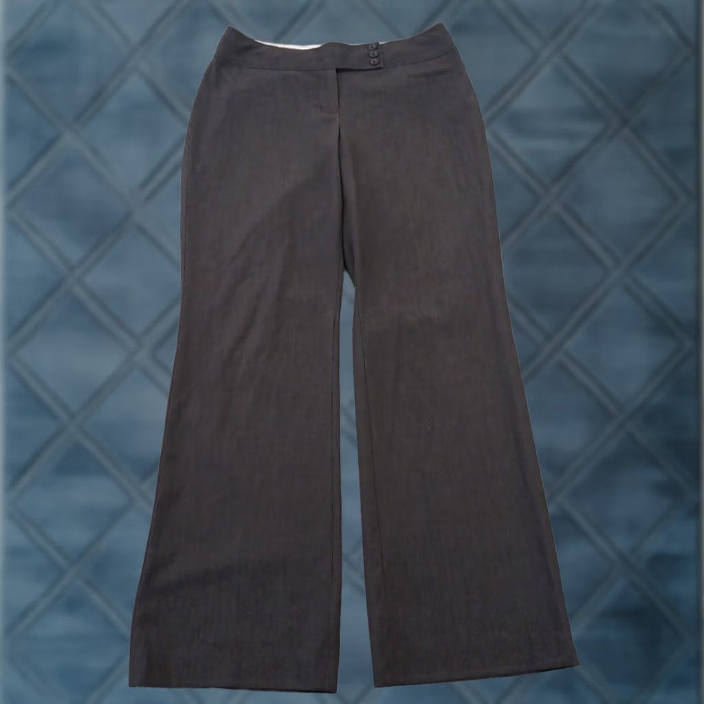 Ann Taylor Ann Taylor Loft Julie Dress Pants Womens Size 6 Gray Bootcut 30x31 Mid Rise Pants Women Size 28" / US 6 / IT 42 - 1 Thumbnail