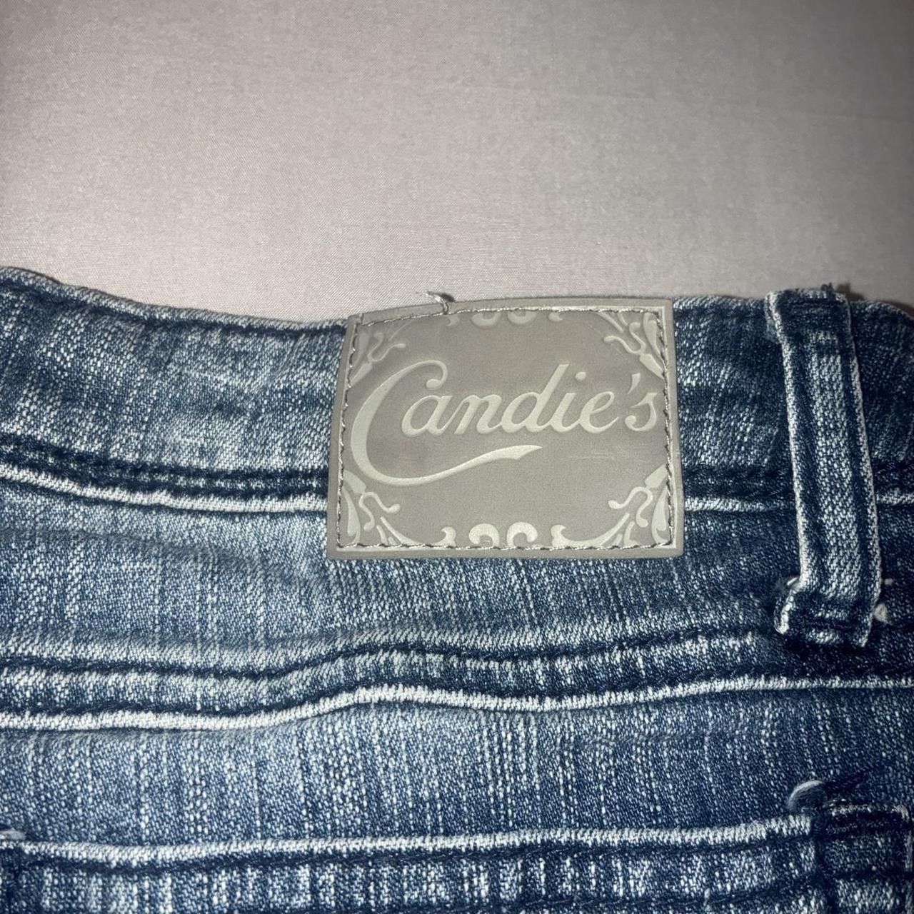 Other Vintage Candie's straight leg jeans with studded detailing Size 22" - 5 Thumbnail