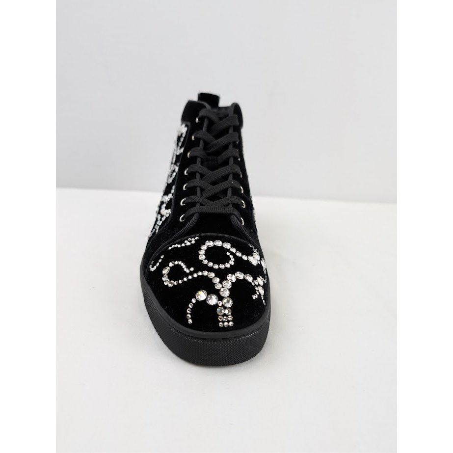 Christian Louboutin o1rshd1 Octolouis Strass Sneakers in Black/Crystal Size US 12 / EU 45 - 15 Thumbnail