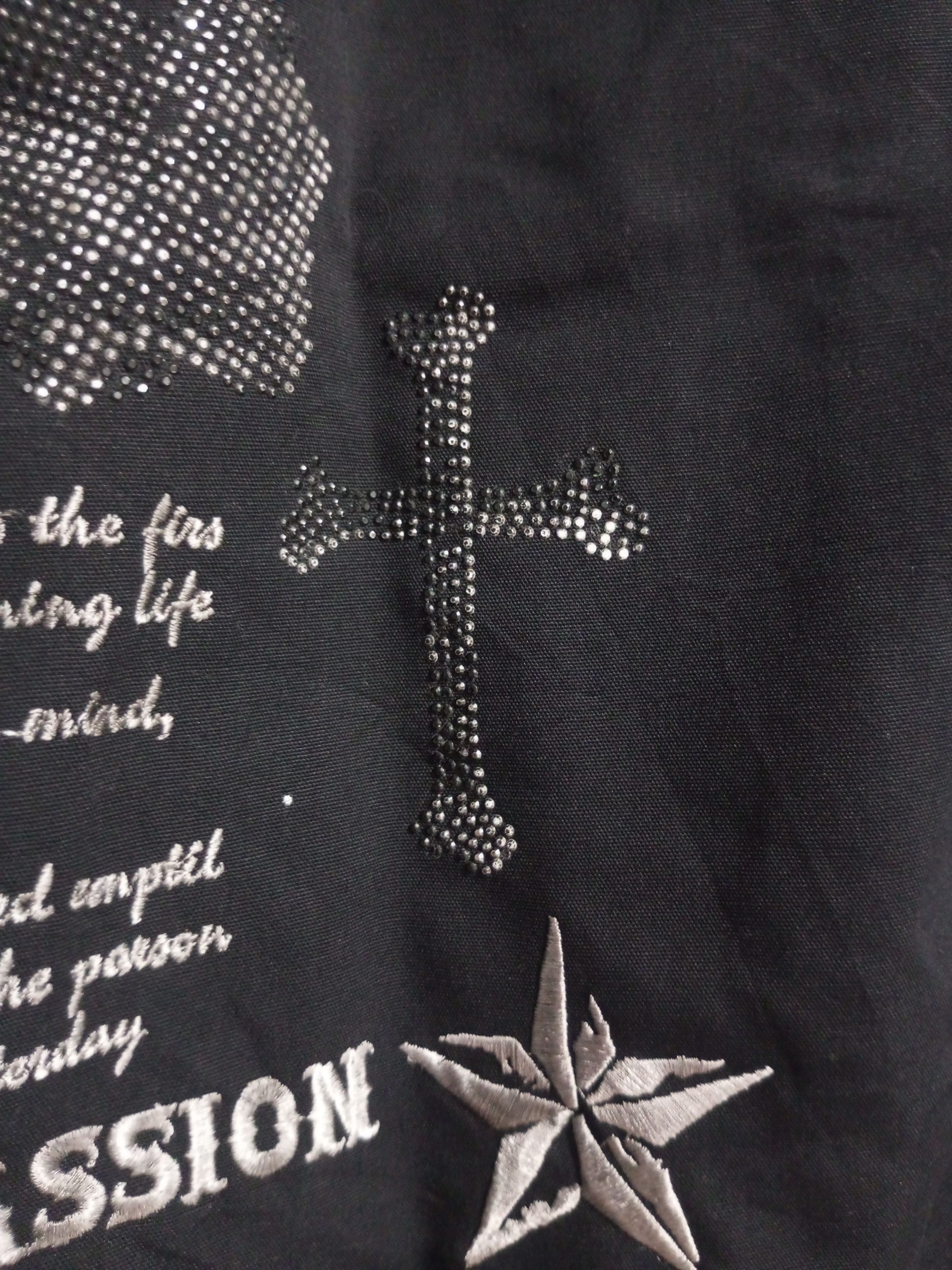 Japanese Brand cds black sense Paisley embroidery skull cross poem shirt Size US M / EU 48-50 / 2 - 7 Thumbnail