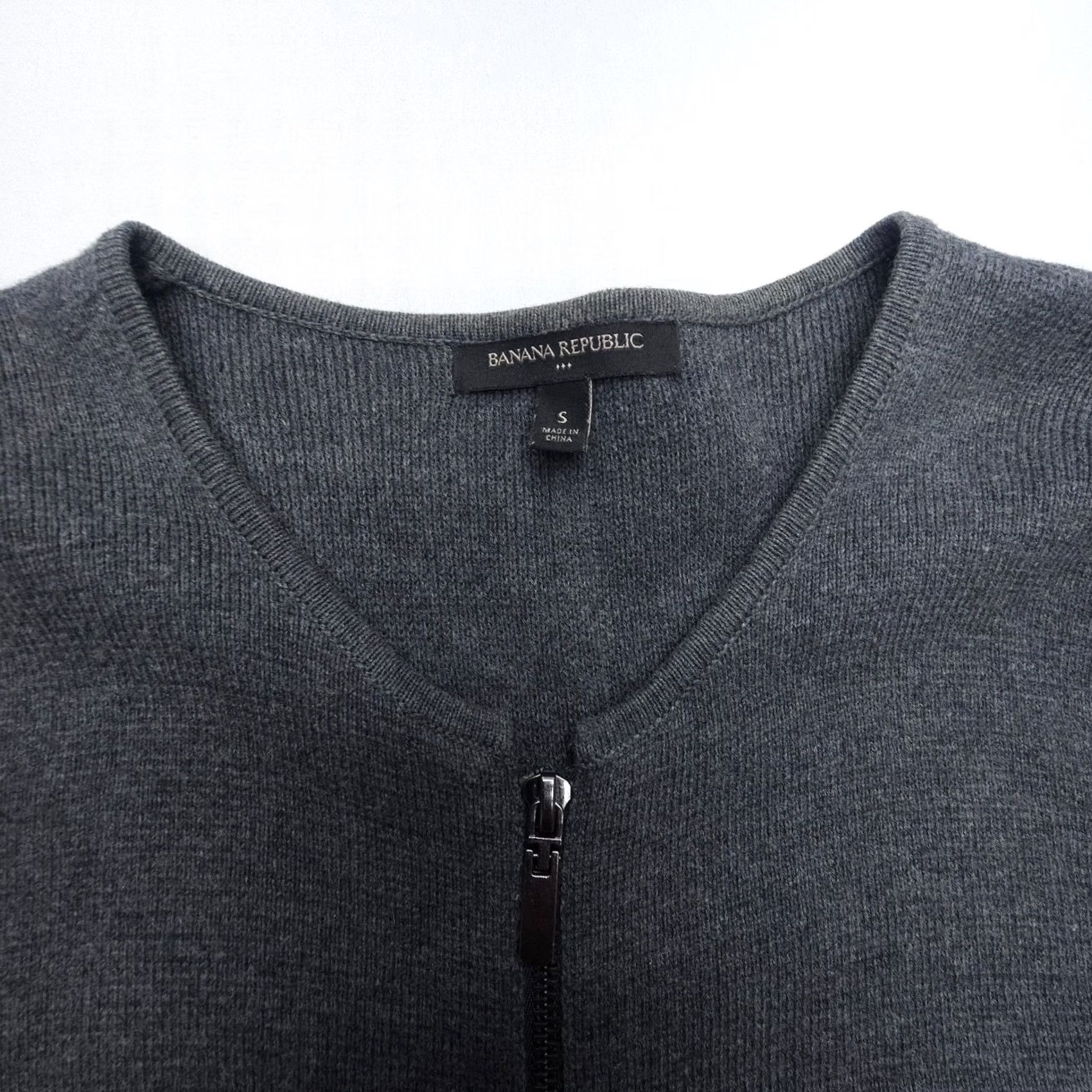 Banana Republic Banana Republic Cardigan Sweater Dress Womens Small Gray Longline Knit Full Zip Size S / US 4 / IT 40 - 7 Thumbnail
