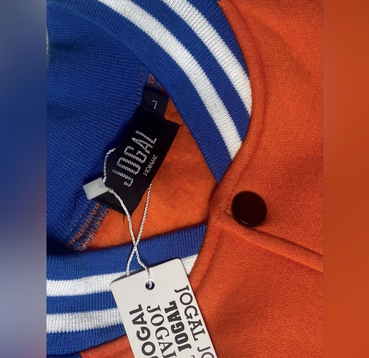Other JOGAL Dragon Ball Z Goku Kanji Varsity Jacket Orange Blue Size US L / EU 52-54 / 3 - 7 Thumbnail
