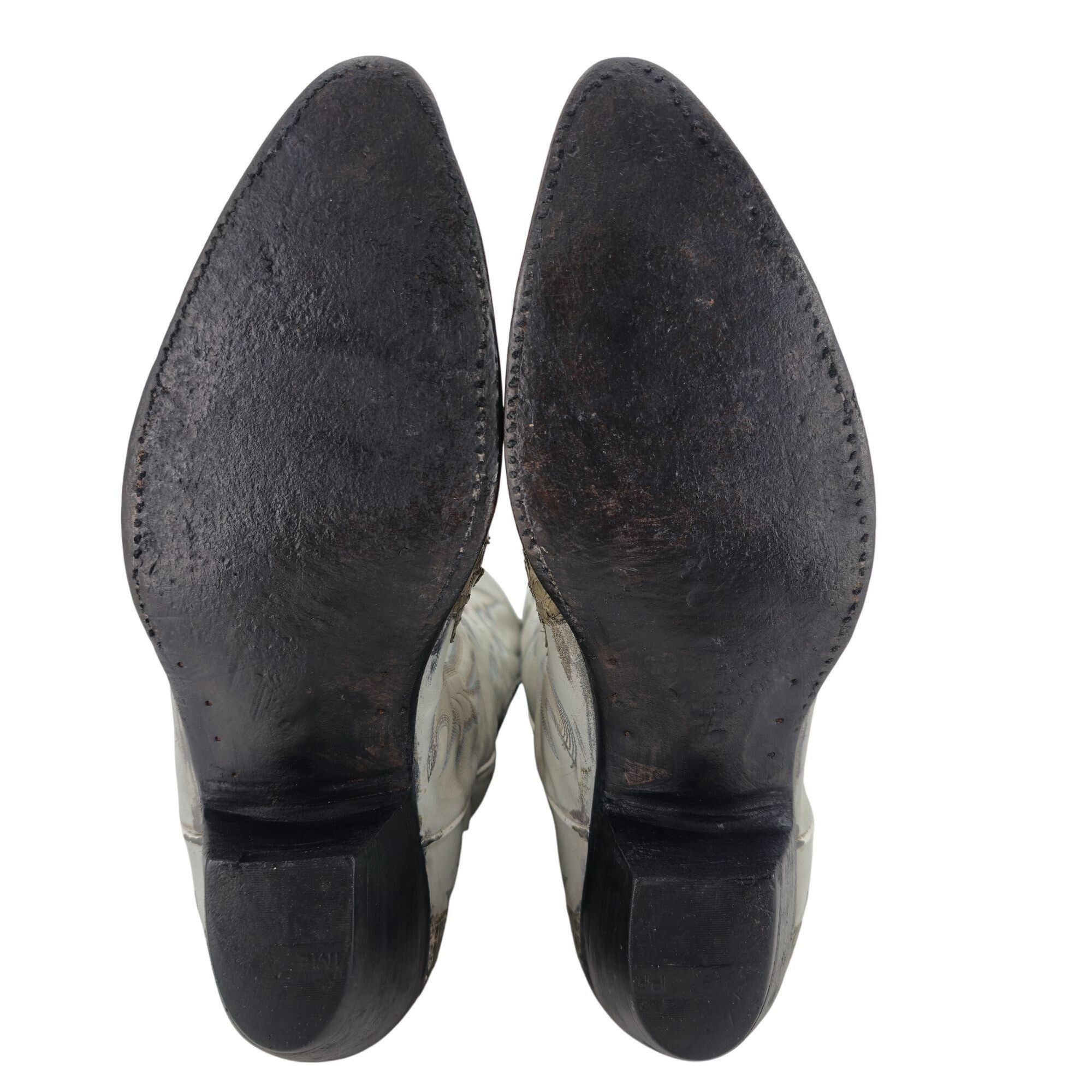 Larry Mahan Vintage Larry Mahan Mens 11.5D Giant Python Distressed Snake Size US 11.5 / EU 44-45 - 3 Thumbnail