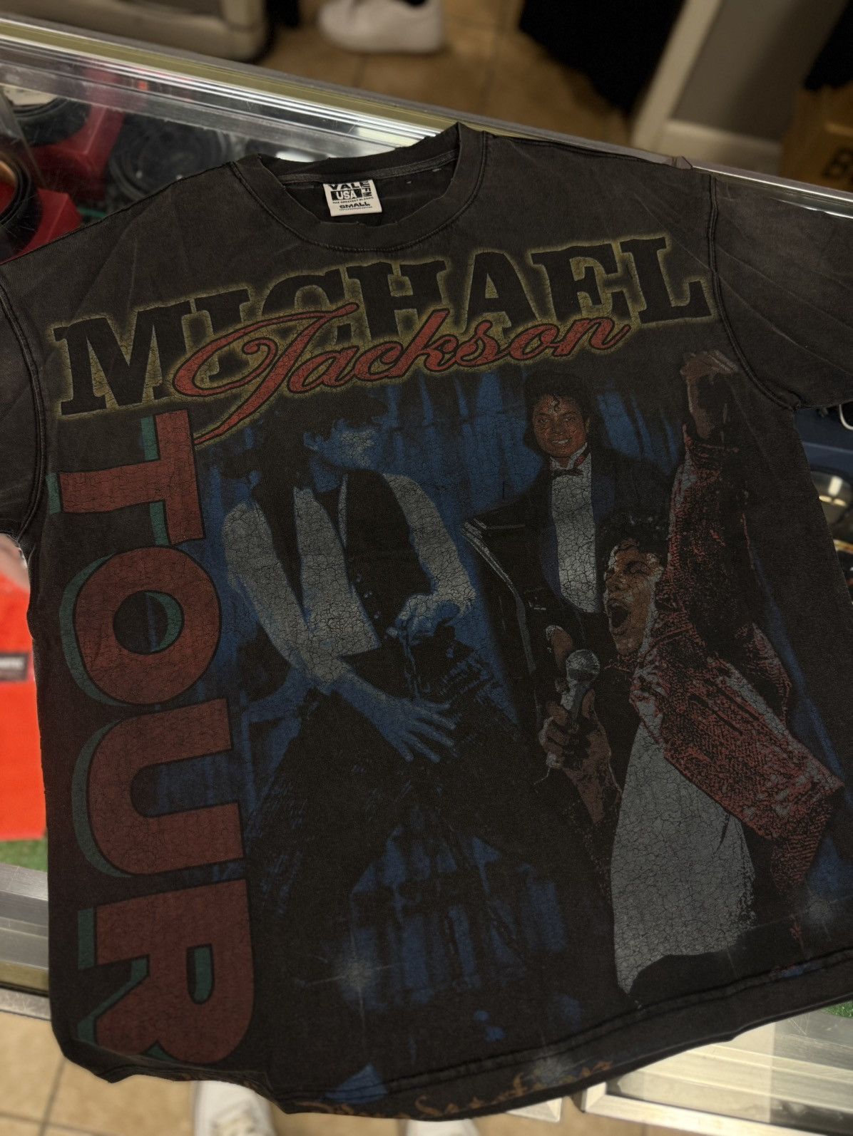 Vale Vale Valley Black Michael Jackson Tee Shirt Size S (NEW) Size US S / EU 44-46 / 1 - 4 Thumbnail
