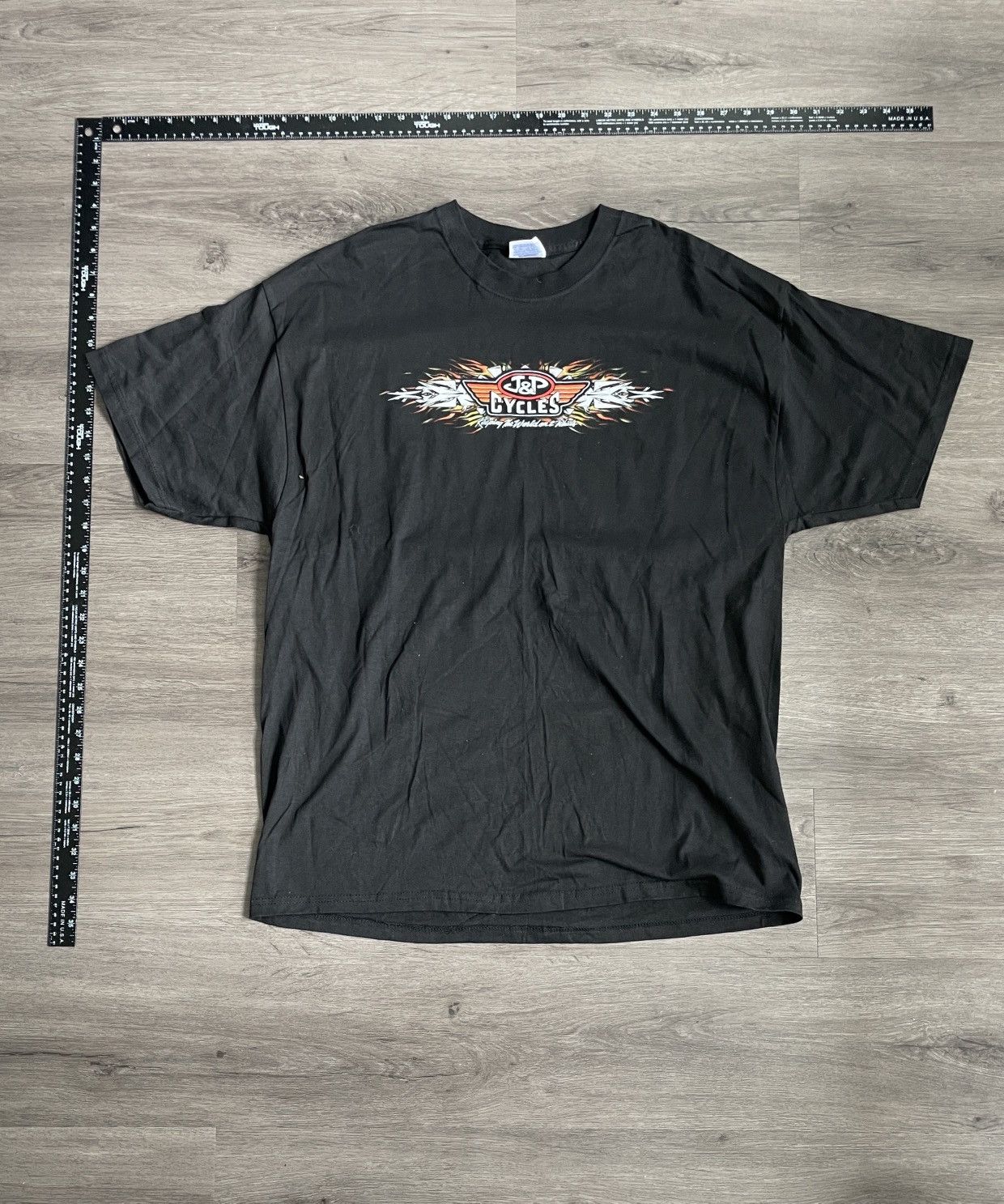 Hanes × Vintage Y2K Hanes J & P Cycles “Biker’s Week” Graphic Shirt (Sz. XL) Size US XL / EU 56 / 4 - 3 Thumbnail
