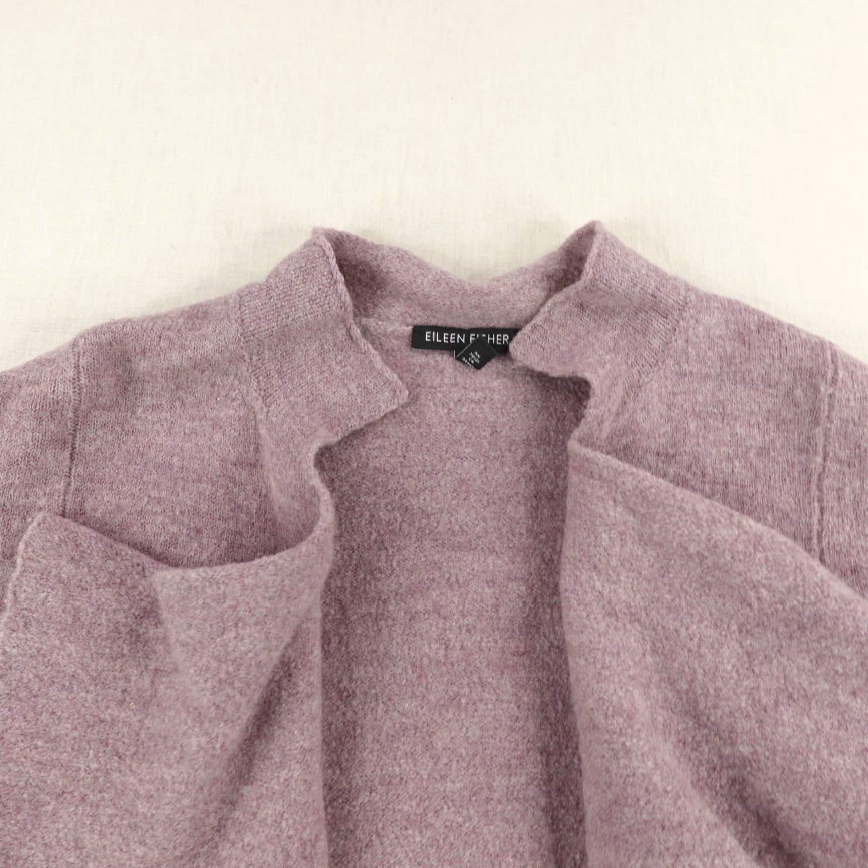 Eileen Fisher VINTAGE Eileen Fisher Sweater Womens XS Solid Lavender Purple Open Front Knit Cardigan Merino Wool Lightweight Long Sleeve Casual Workwear Womens Size XS / US 0-2 / IT 36-38 - 2 Thumbnail
