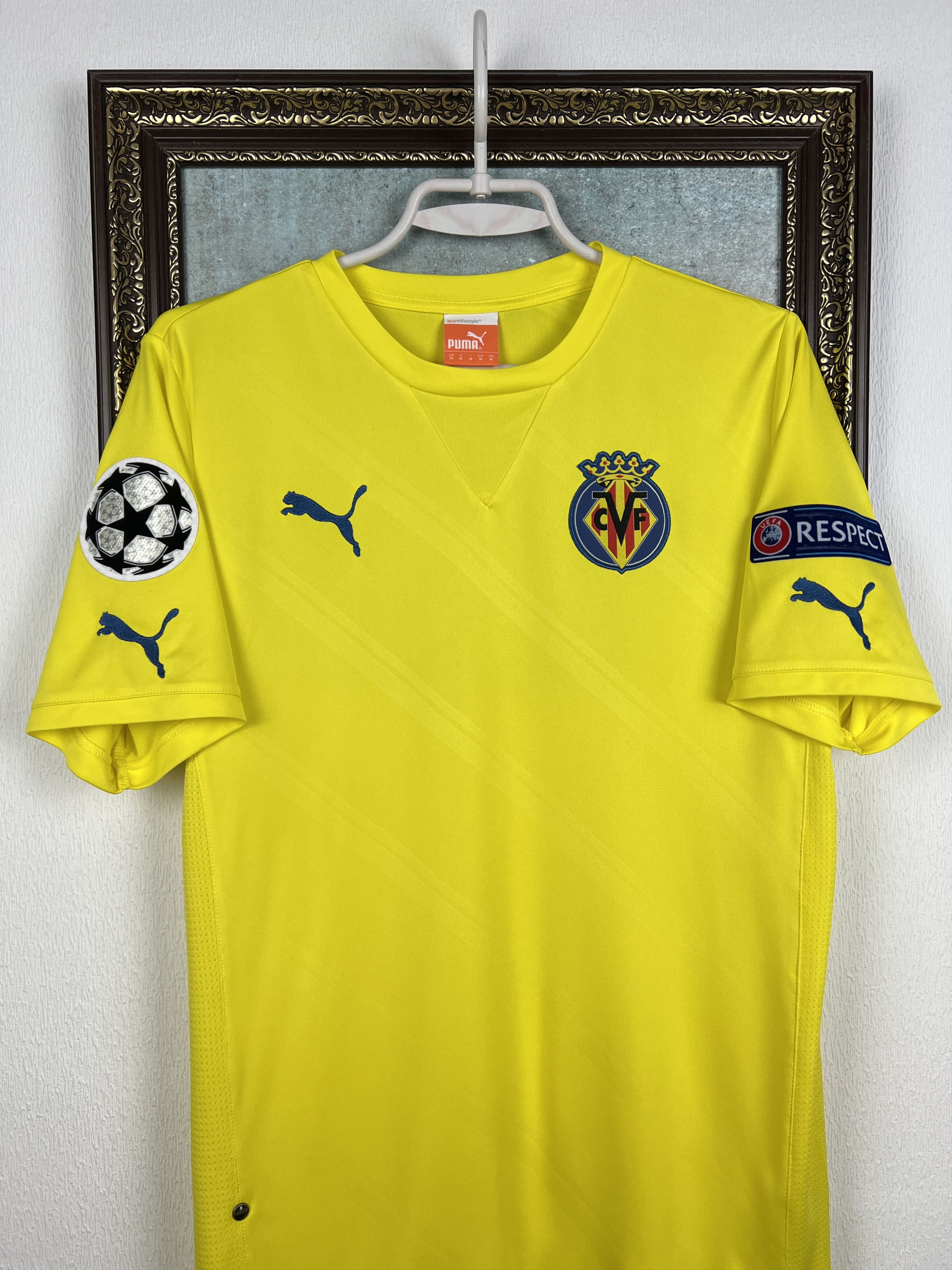 Puma Villarreal Home football shirt 2010 Soccer Jersey Trikot Size US M / EU 48-50 / 2 - 2 Thumbnail