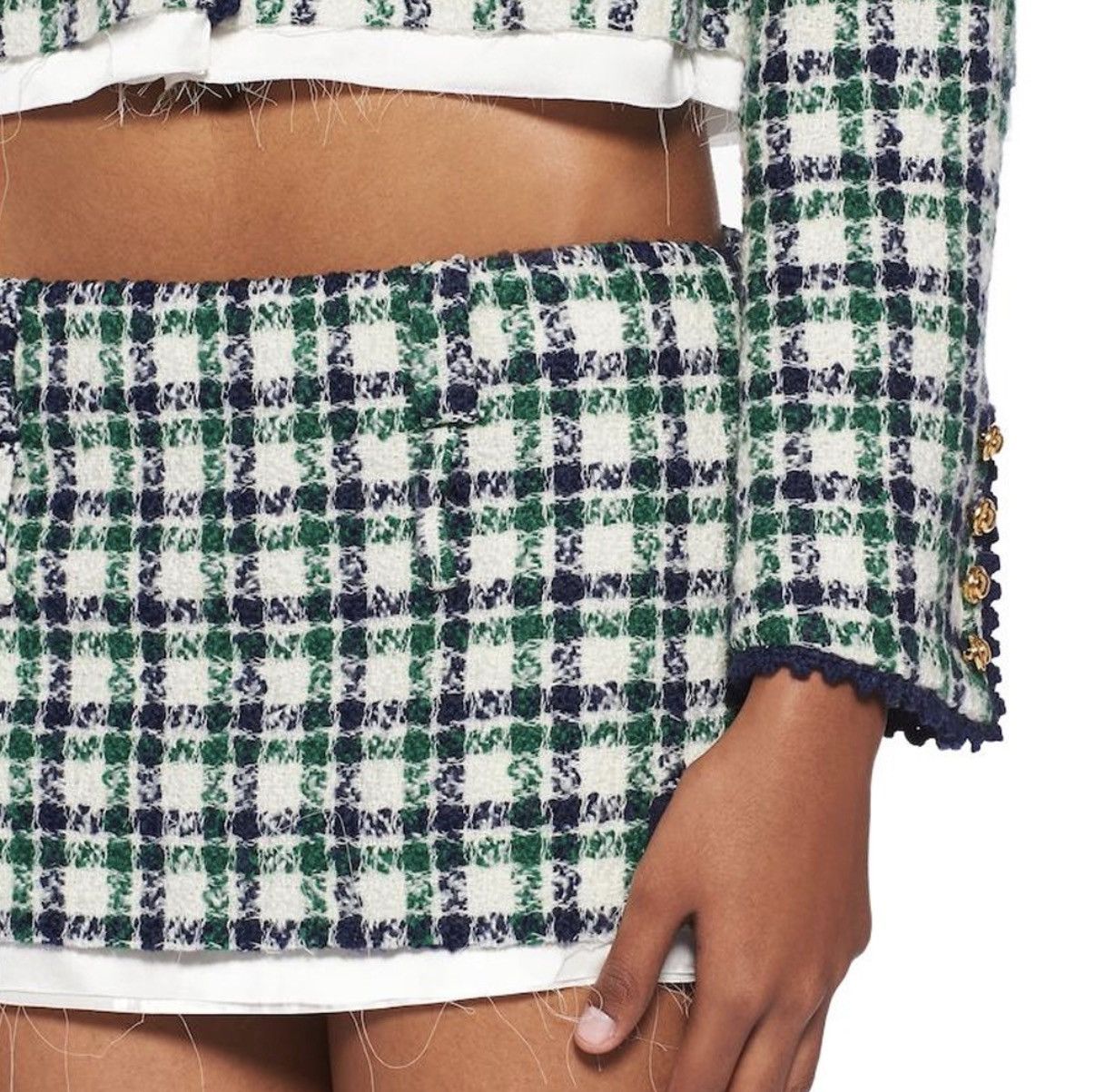 Miu Miu Miu Miu FW22 checked tweed miniskirt Size 25" / US 0 / IT 36 - 10 Thumbnail