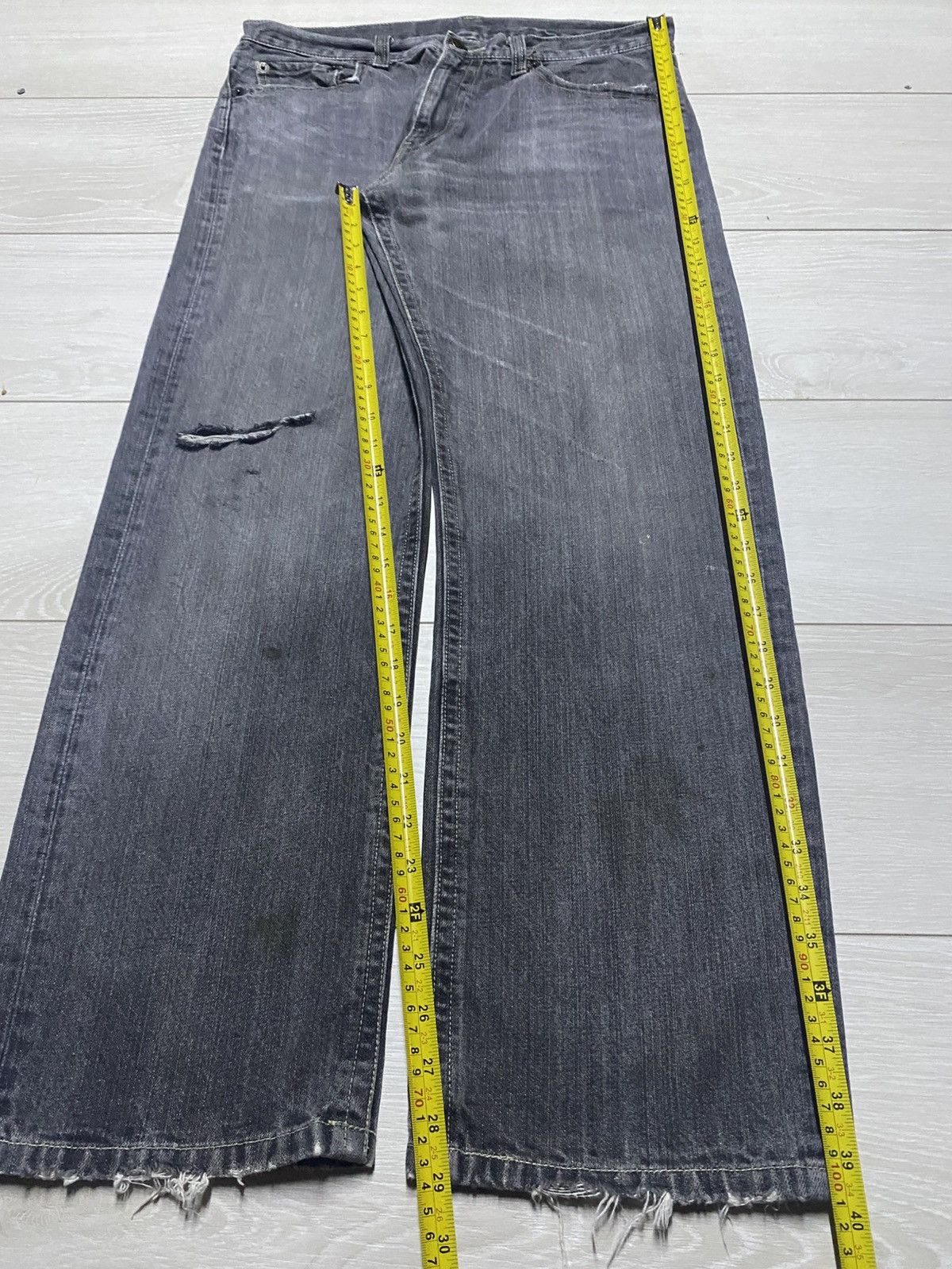 Japanese Brand Vintage Japanese Brand Denim Distresed Loose Jeans Size US 34 / EU 50 - 13 Thumbnail