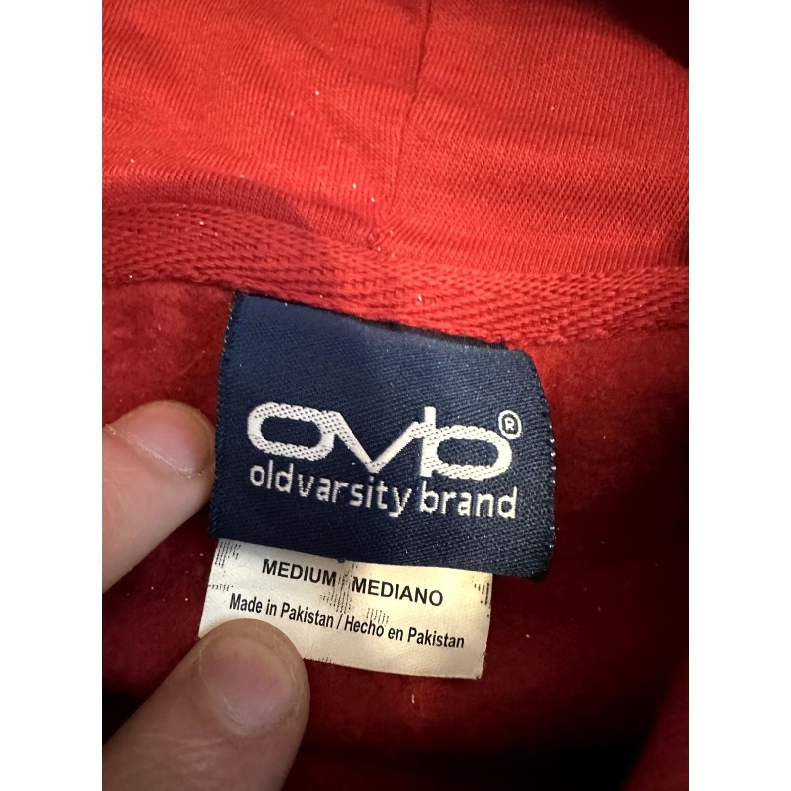 J Brand Harvard University OVB Hoodie Sweatshirt Medium Ivy League Old Varsity Brand Red Cotton Blend Fleece Graphic Print Hooded Pullover Mens Size US M / EU 48-50 / 2 - 2 Thumbnail