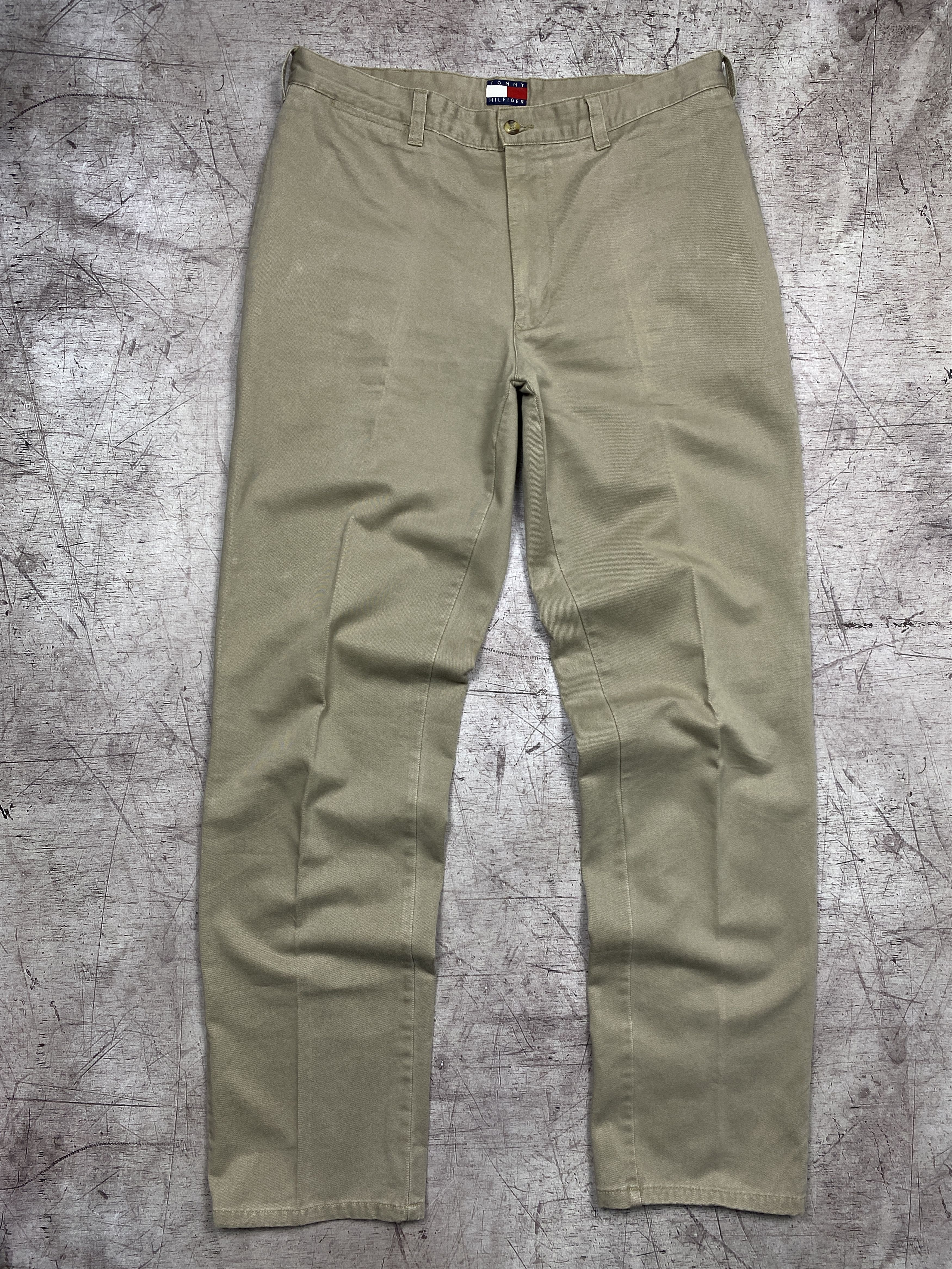 Tommy Hilfiger × Vintage Tommy Hilfiger 90s Vintage Mens Classic Chino Pants Size US 34 / EU 50 - 5 Thumbnail