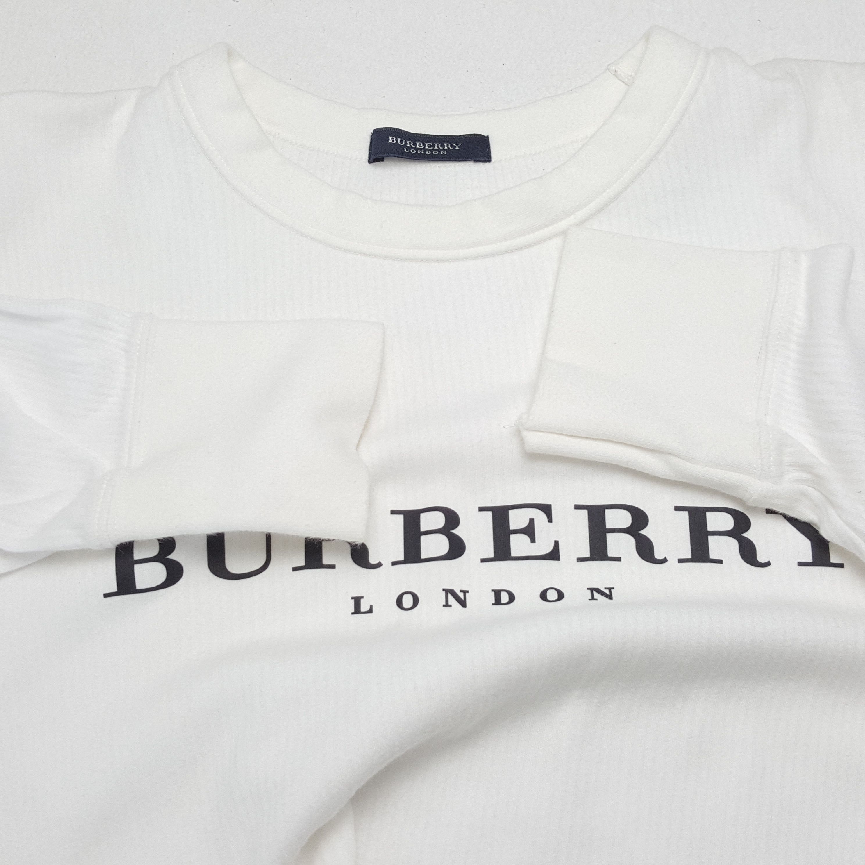 Burberry × Vintage BURBERRY LONDON Custom Art Tshirt Long Sleeve Size US L / EU 52-54 / 3 - 7 Thumbnail