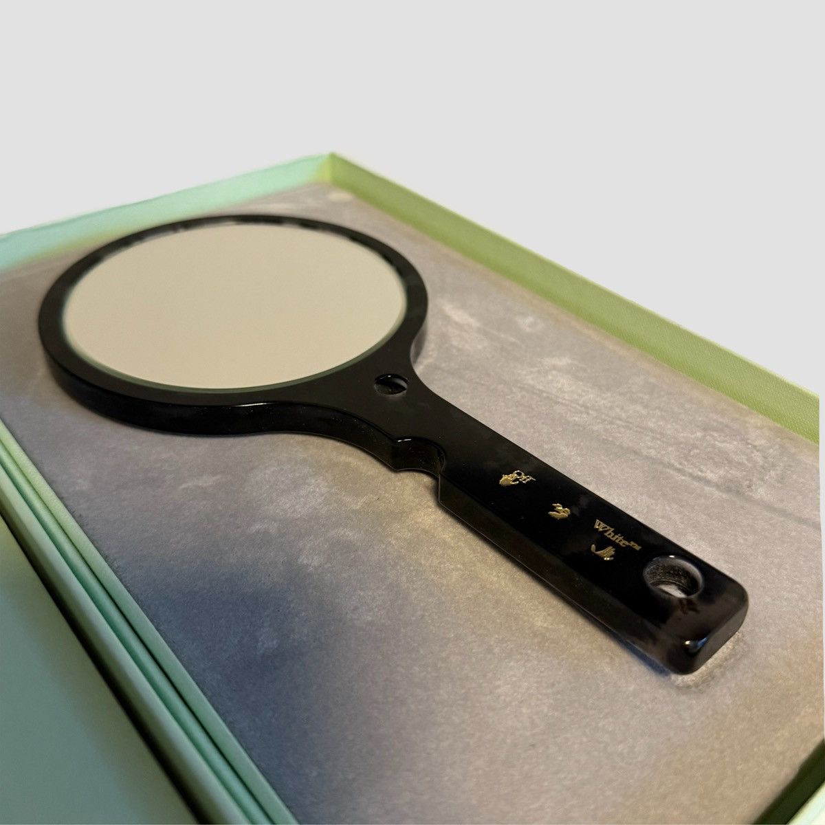 Off-White Off-White Meteor Hand Mirror Dark Havana Gold Size ONE SIZE - 6 Thumbnail