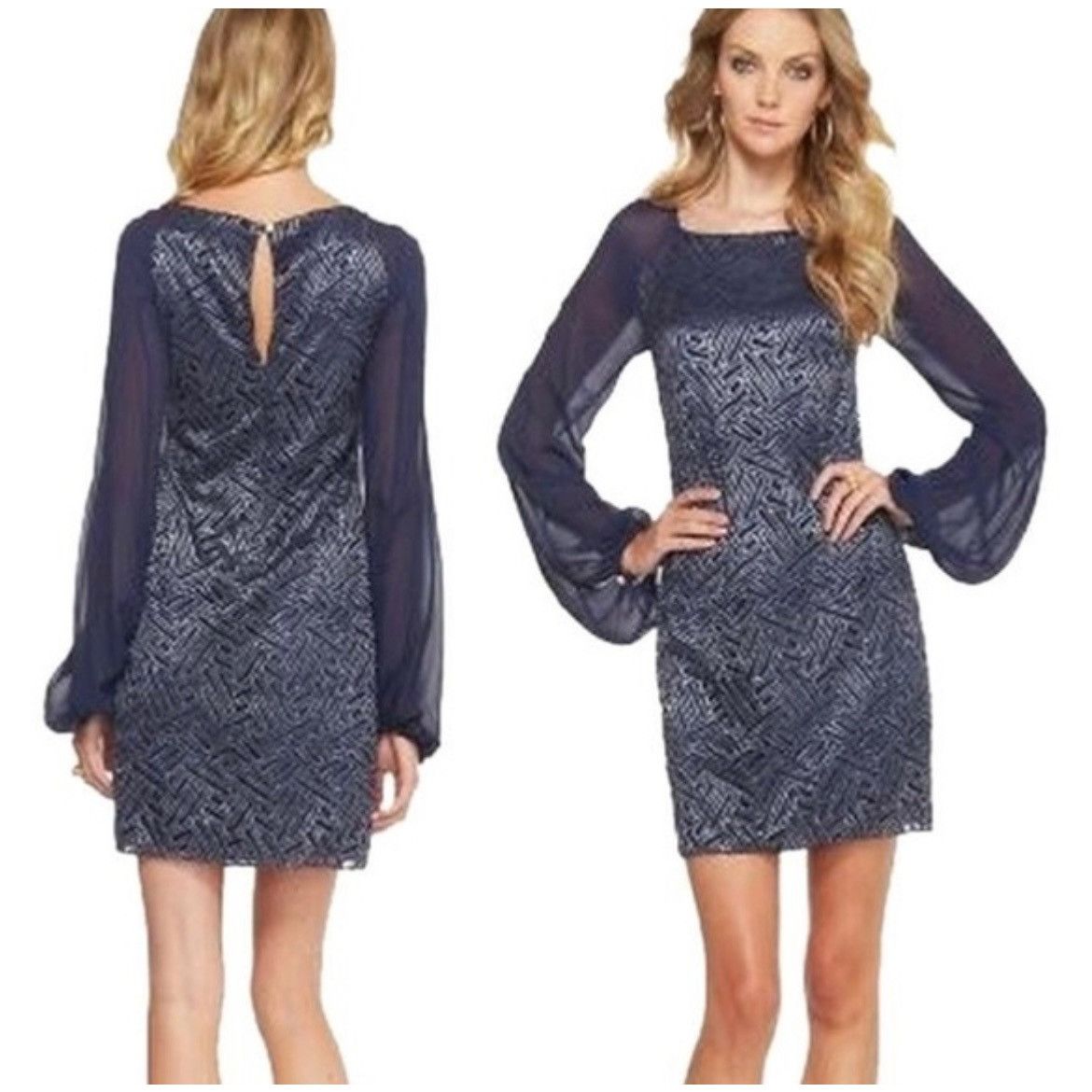 Lilly Pulitzer $268 Lilly Pulitzer 2 Carleigh Tunic Dress Bamboo Geo Lace N Size XS / US 0-2 / IT 36-38 - 1 Thumbnail