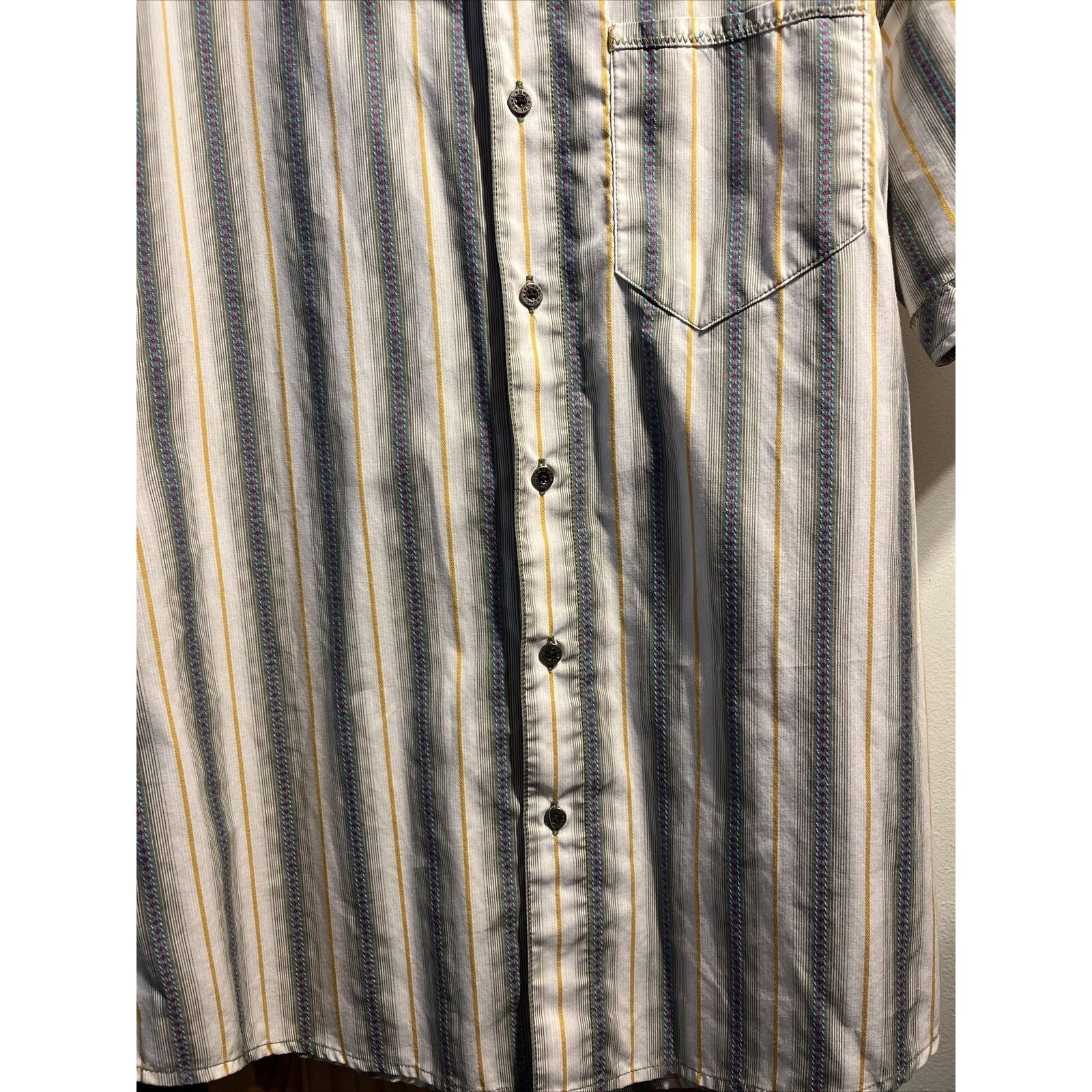 Kuhl Kühl Men’s Large Beige Blue Yellow Cotton Blend Kuhl Shirt Size US L / EU 52-54 / 3 - 5 Thumbnail