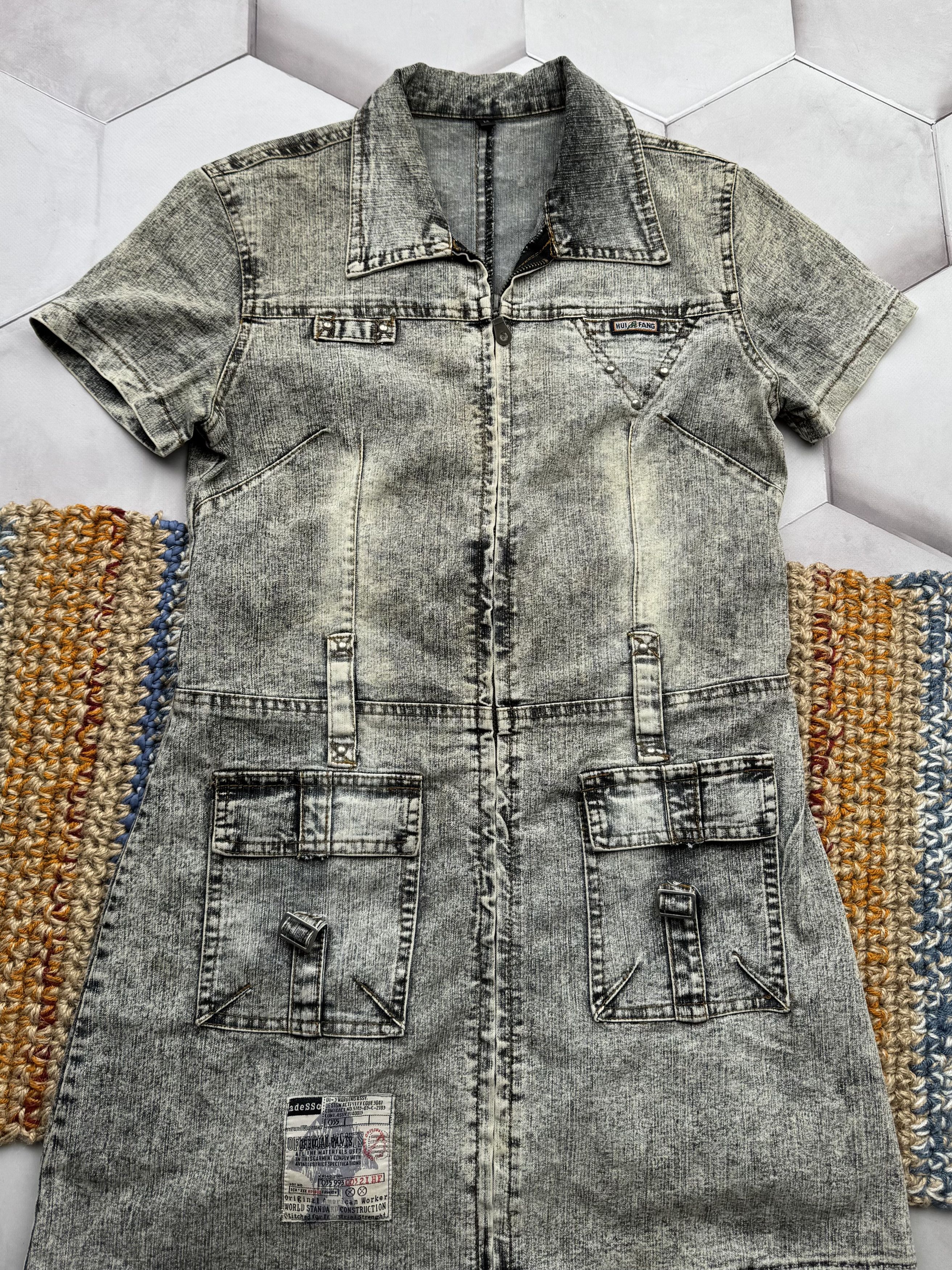 Vintage Vintage Faded Mini Dress (E4) Size M / US 6-8 / IT 42-44 - 2 Thumbnail