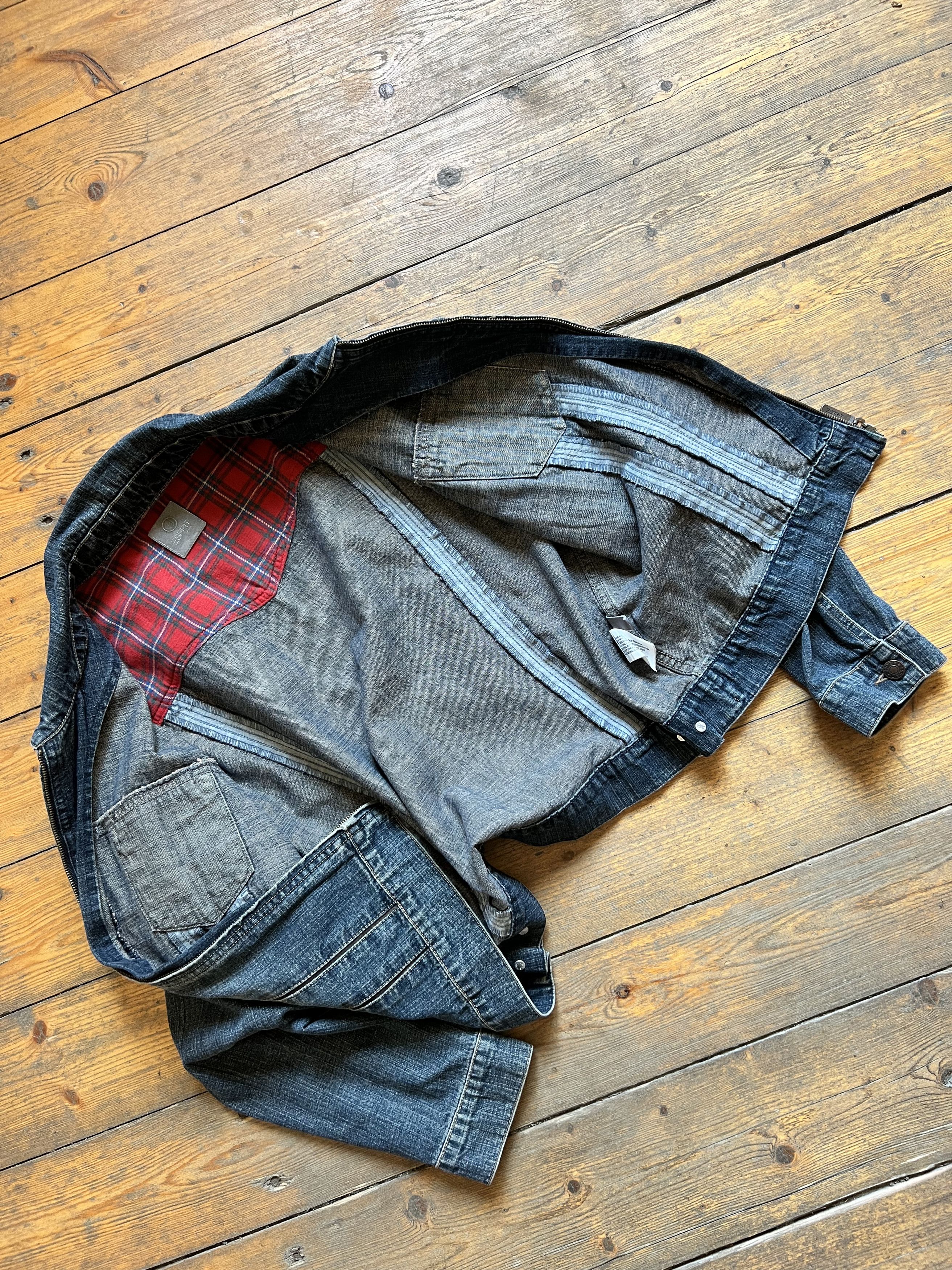 Other Espirit Vintage Trucker Heavy Y2k Denim Jacket Size XL / US 12-14 / IT 48-50 - 5 Thumbnail