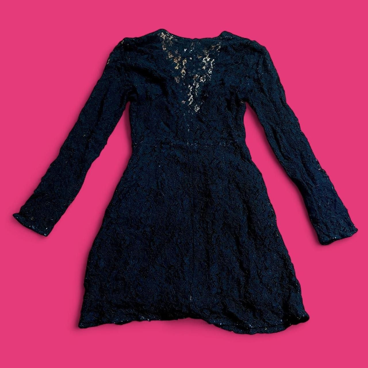 Reformation Black Lace Mini Dress - Size 4