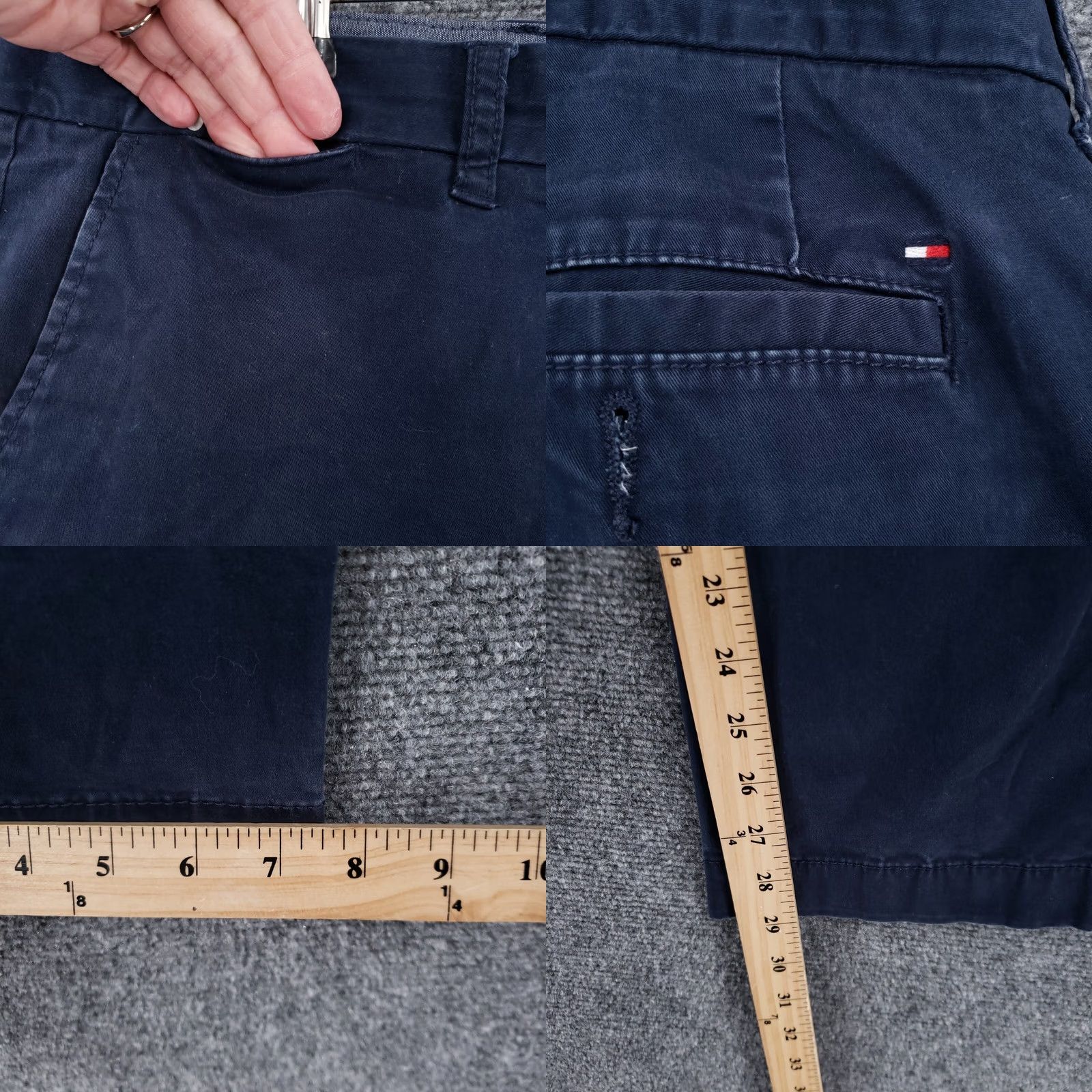 Tommy Hilfiger Tommy Hilfiger Pants Mens 36x30 Blue Chino Mid-Rise Straight Tailored Fit Casual Size US 36 / EU 52 - 8 Thumbnail