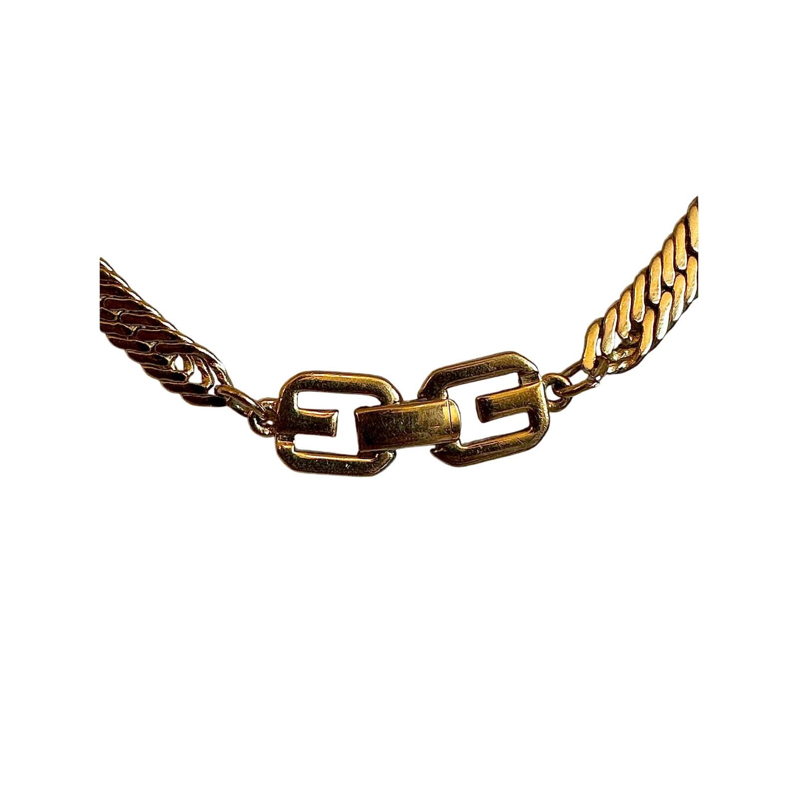 Givenchy Vintage Givenchy GG Gold Plated Herringbone Chain Necklace Size ONE SIZE - 5 Thumbnail