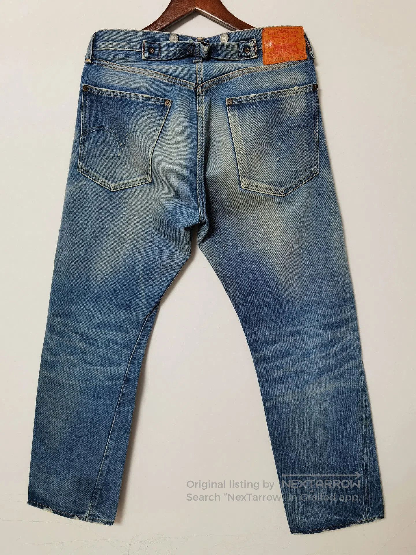 Visvim LVC Blue Distressed Jeans. Size US 34 / EU 50 - 2 Thumbnail