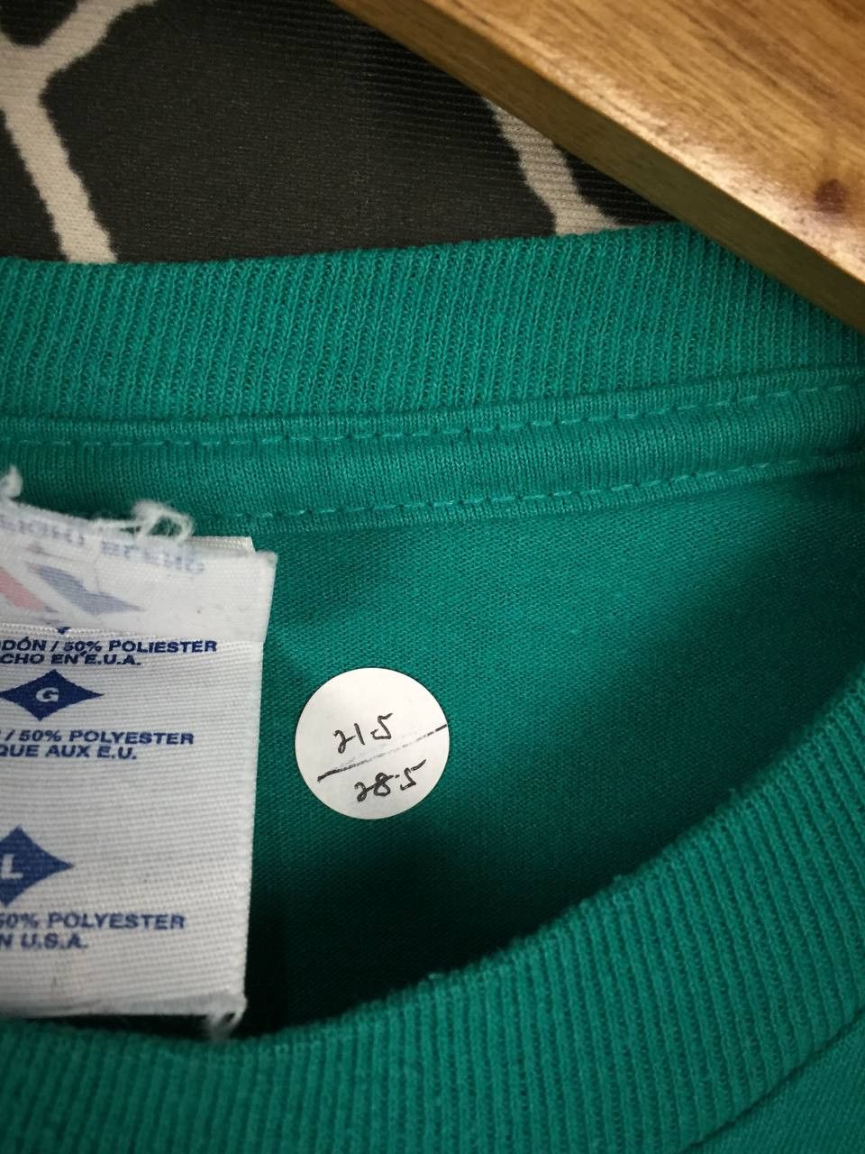 Vintage Vtg 90s Jerzees Heavyweight Blend Made in Usa Blank Tee Size US L / EU 52-54 / 3 - 10 Thumbnail