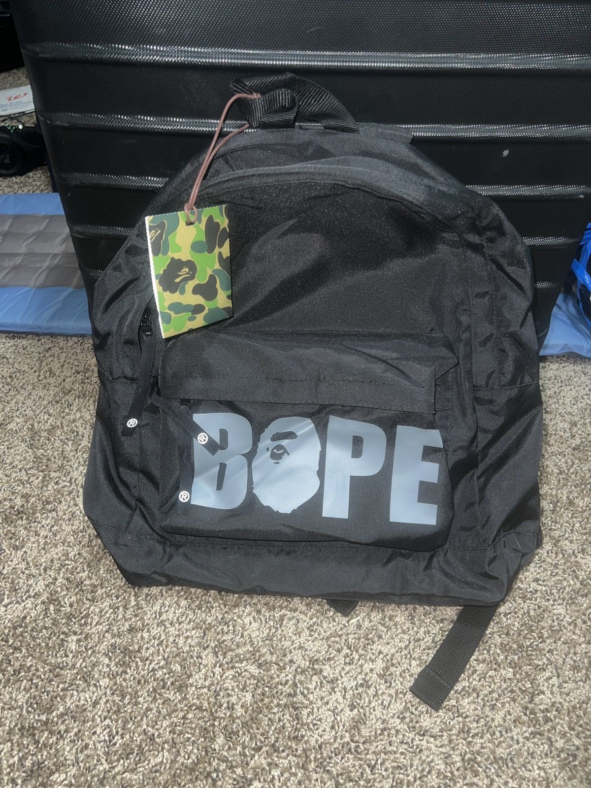 image of Bape Premium Happy New Year Backpack Ss22 in Black, Men's