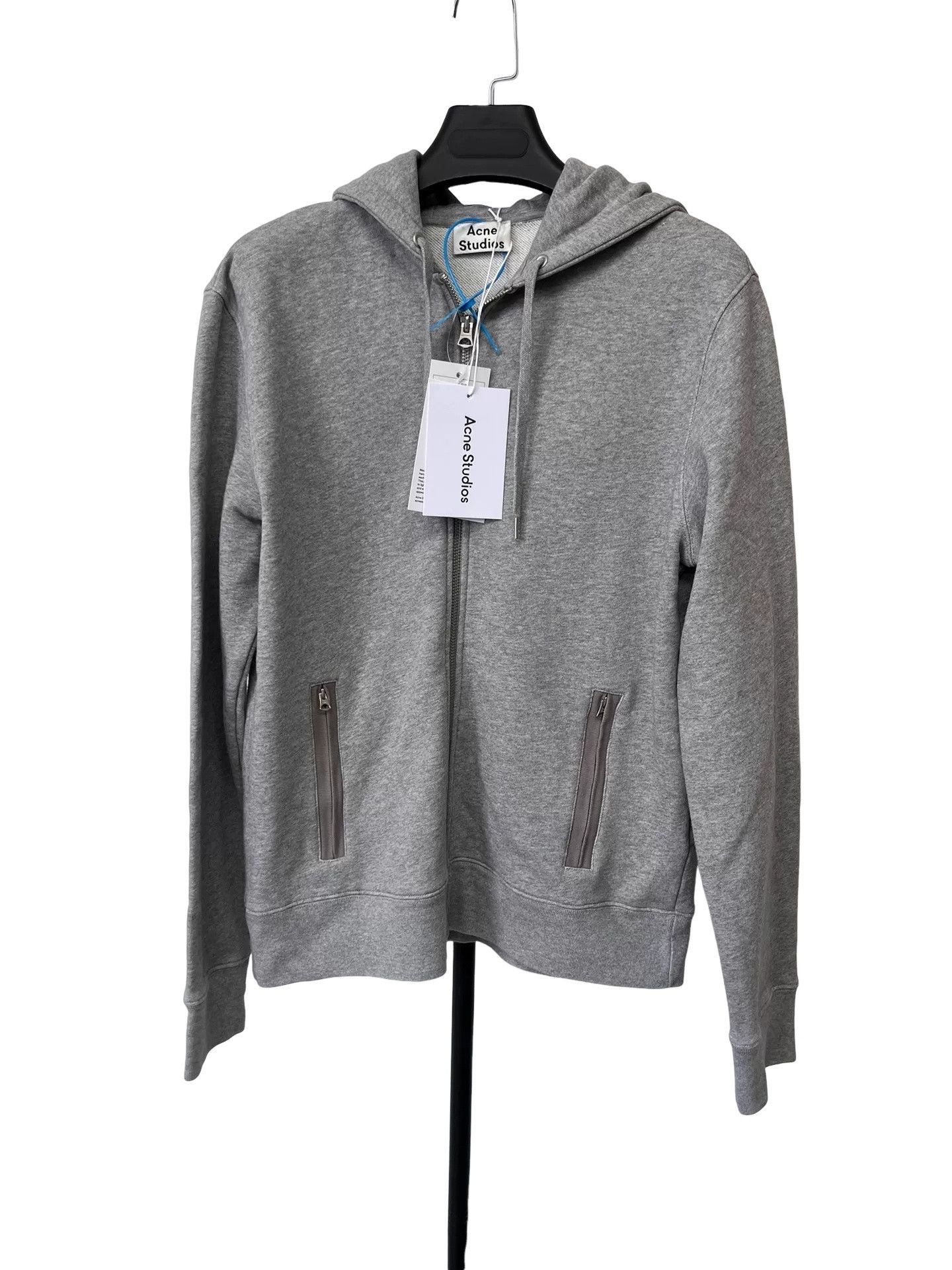 Acne Studios Acne Studios Gray Cotton Johna Zip Hoodie XS Size US XS / EU 42 / 0 - 1 Thumbnail
