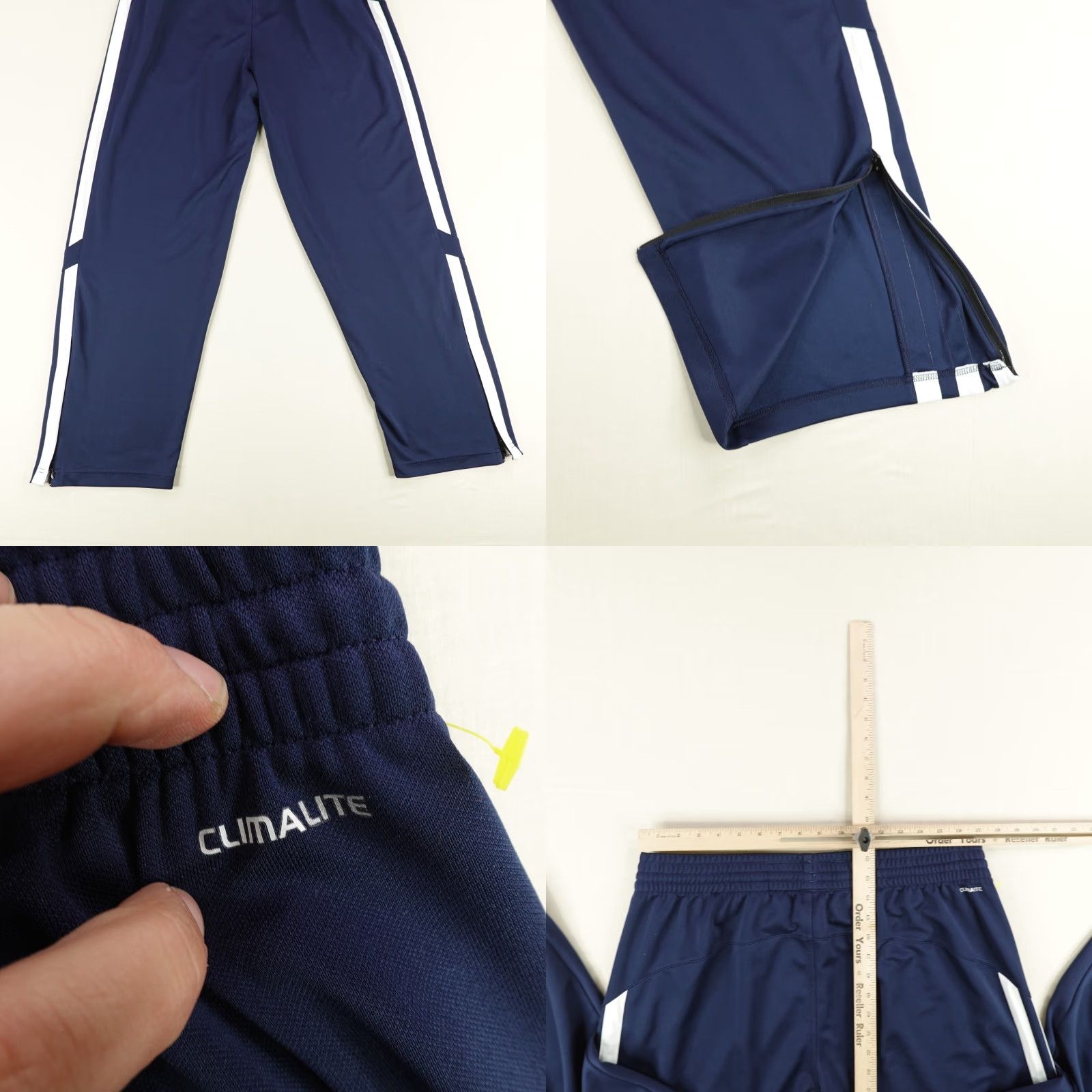 Adidas Adidas Pants Mens XL Blue Climalite Track Basketball Climalite Ankle Zip Pants XL Mens Blue Adidas Climalite Track Pants Basketball Size US 35 - 8 Thumbnail