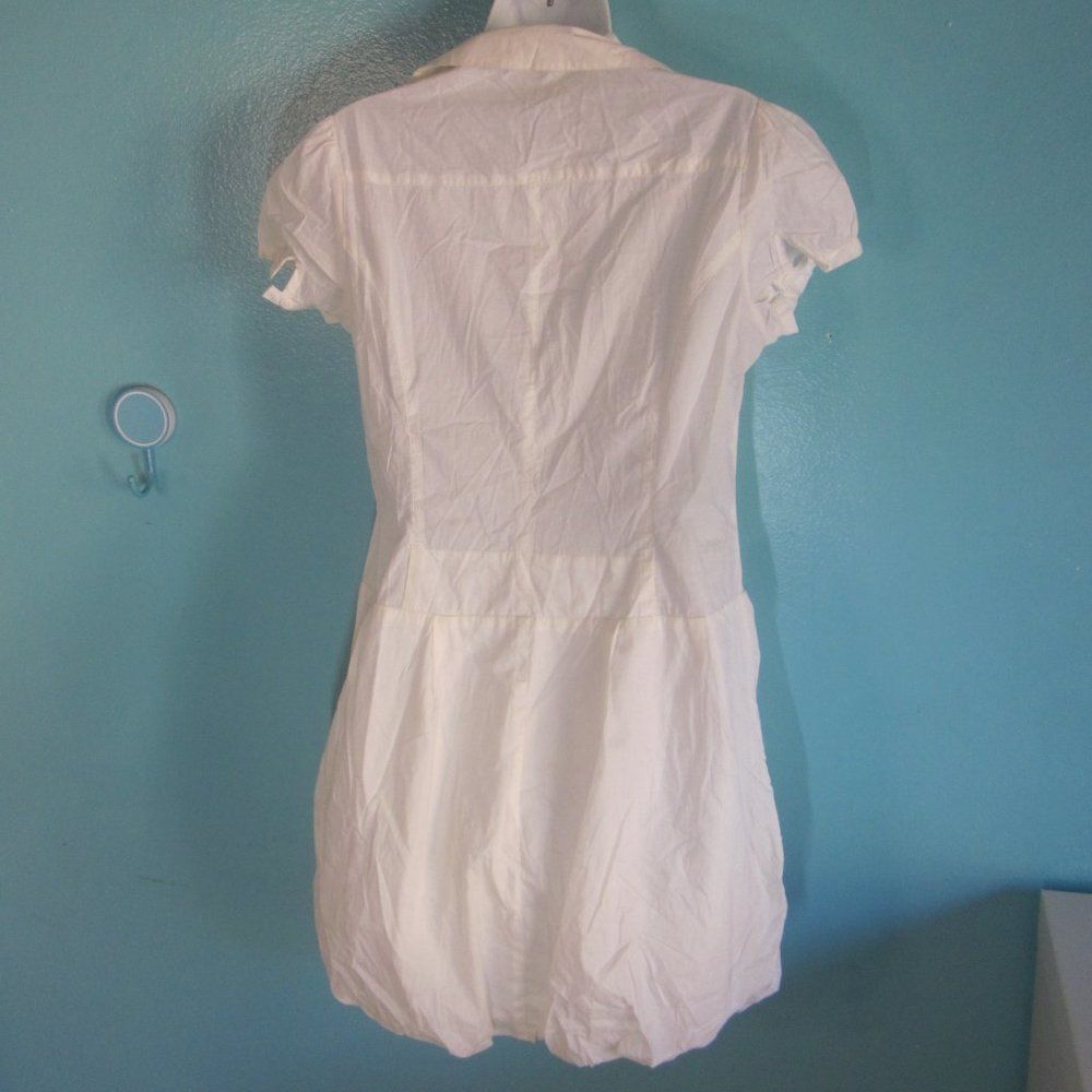 New Look Good Look Paris White Cotton Dress NWT Size M Size M / US 6-8 / IT 42-44 - 4 Thumbnail