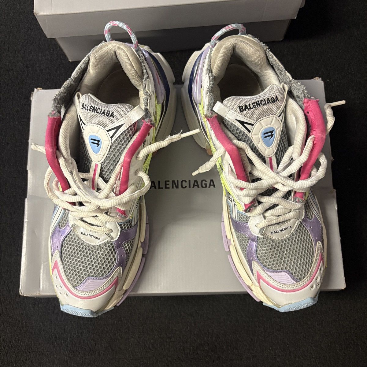 Balenciaga Balenciaga Runner Grey Multi Color Size US 12 / EU 45 - 3 Thumbnail