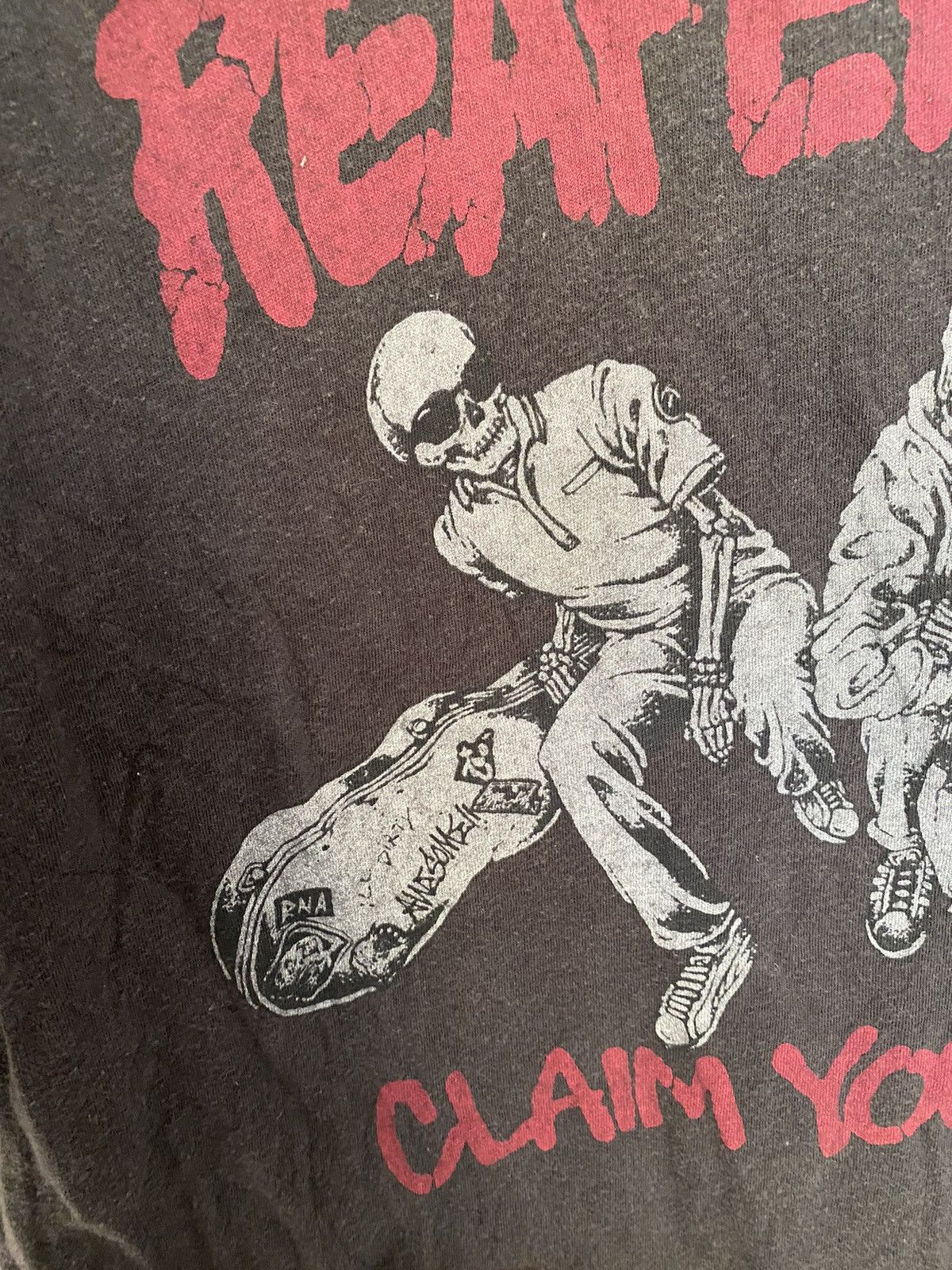 20471120 × Hysteric Glamour × Japanese Brand Vtg RNA DNA reapers boy Claim you life poem 3/4 sleeve Size M / US 6-8 / IT 42-44 - 4 Thumbnail