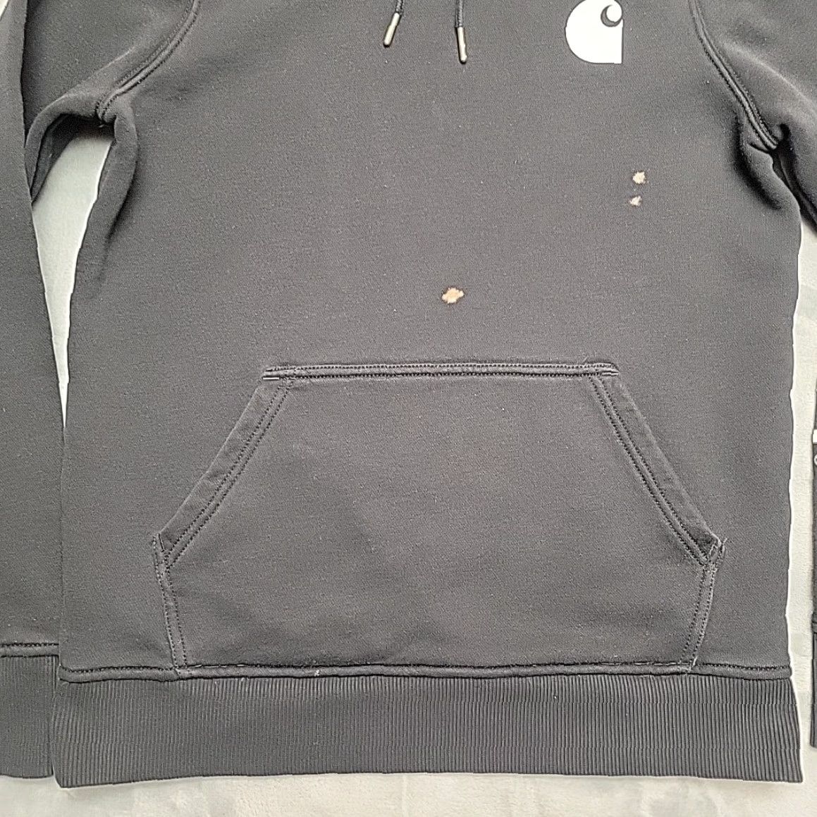 Carhartt VINTAGE Carhartt Hoodie Womens XS Black Relaxed Fit Hooded Sweatshirt Work 102791 Size XS / US 0-2 / IT 36-38 - 2 Thumbnail
