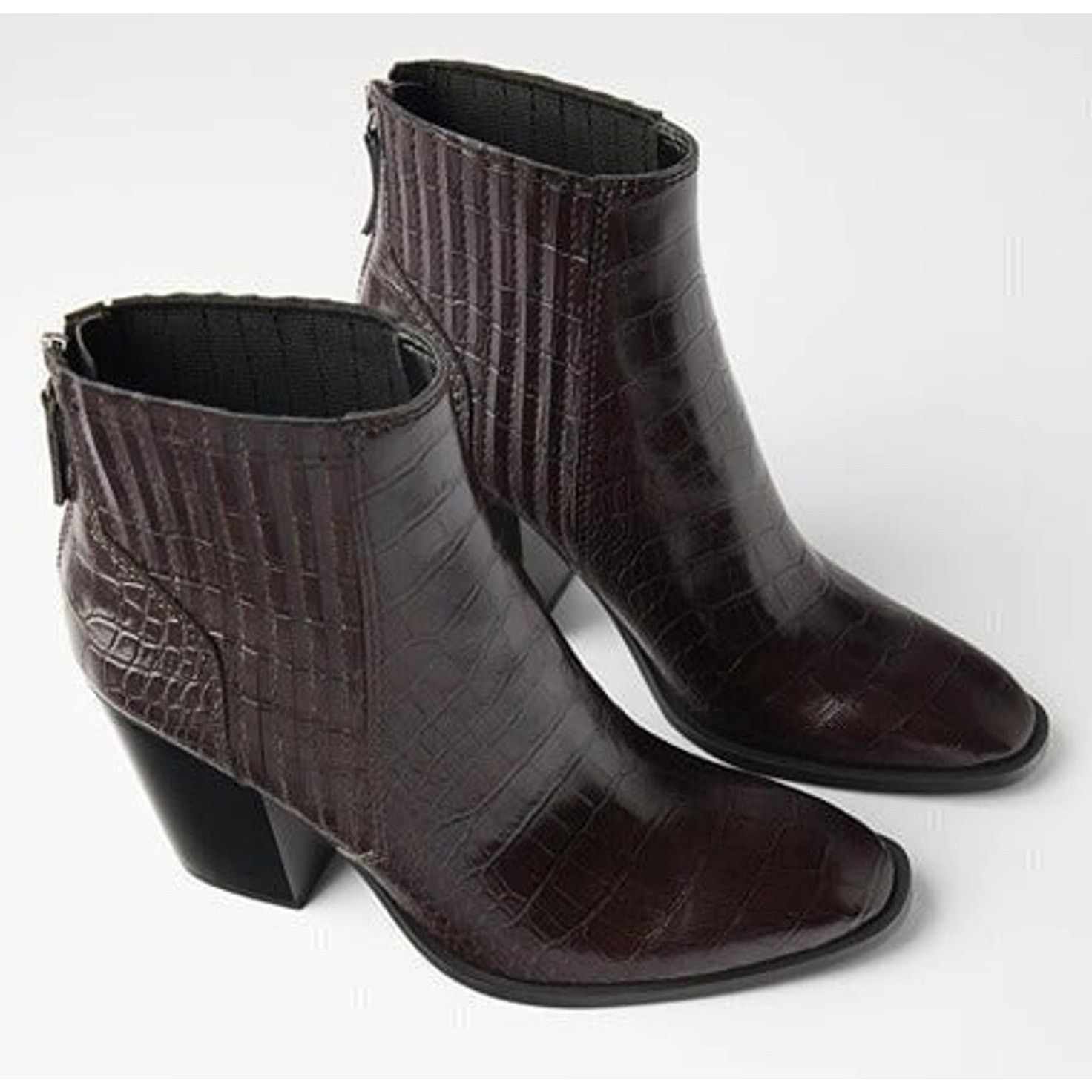 Zara ZARA Heeled Ankle Boots NWT Size US 10 / IT 40 - 7 Thumbnail