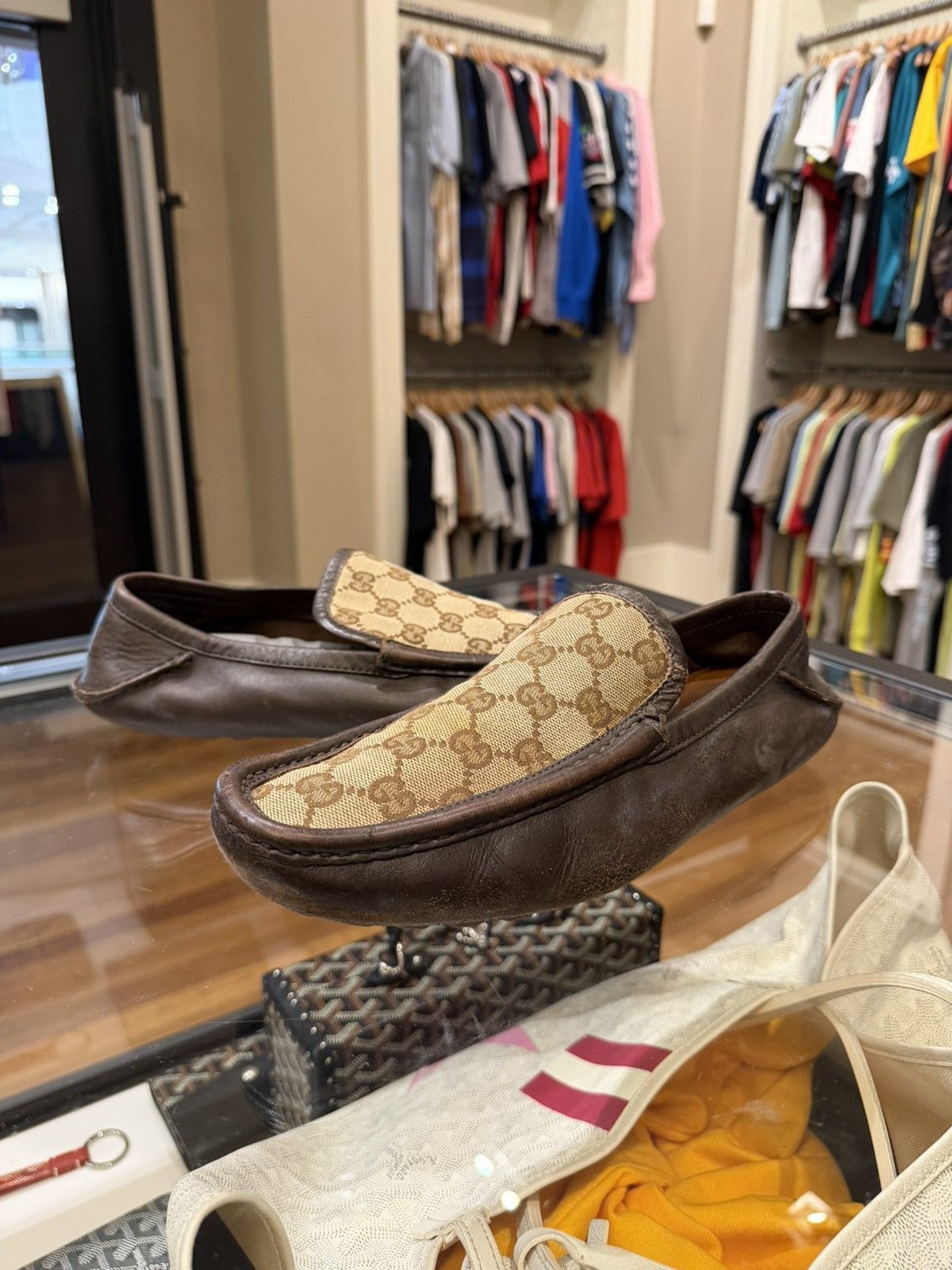 Gucci Gucci GG Canvas Vintage Moccasins Size US 7.5 / EU 40-41 - 2 Thumbnail