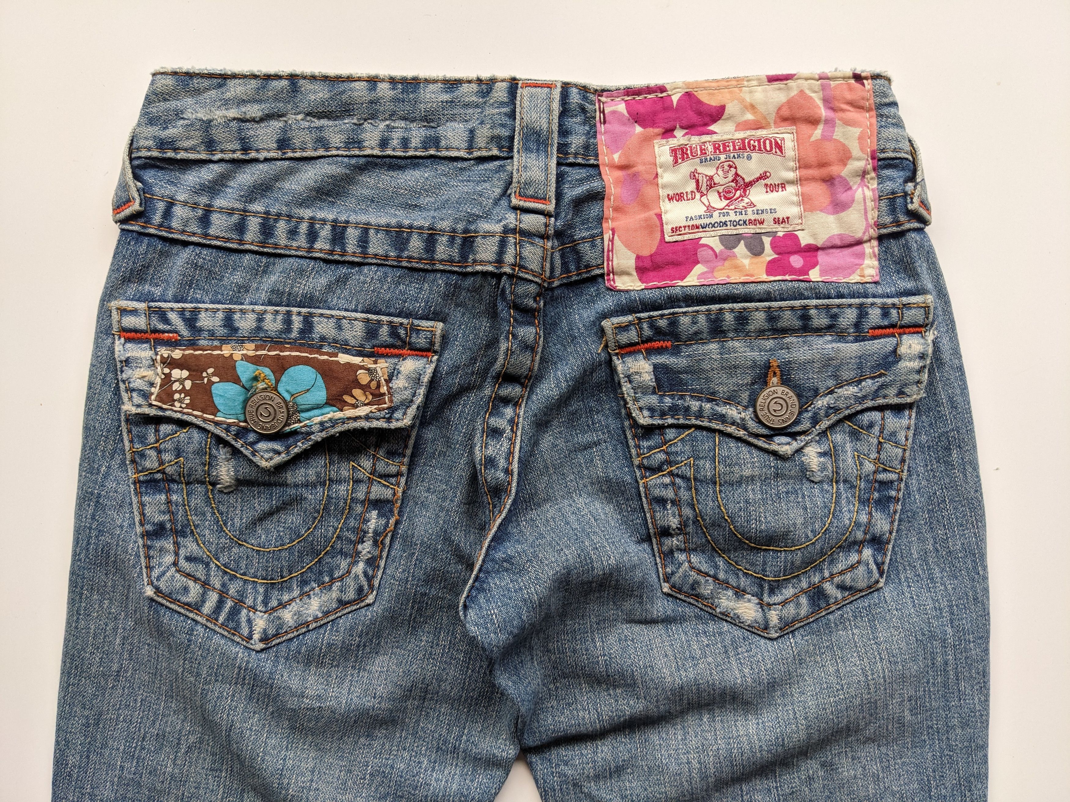 If Six Was Nine × True Religion True Religion flare floral patchwork jeans Size 26" / US 2 / IT 38 - 6 Thumbnail