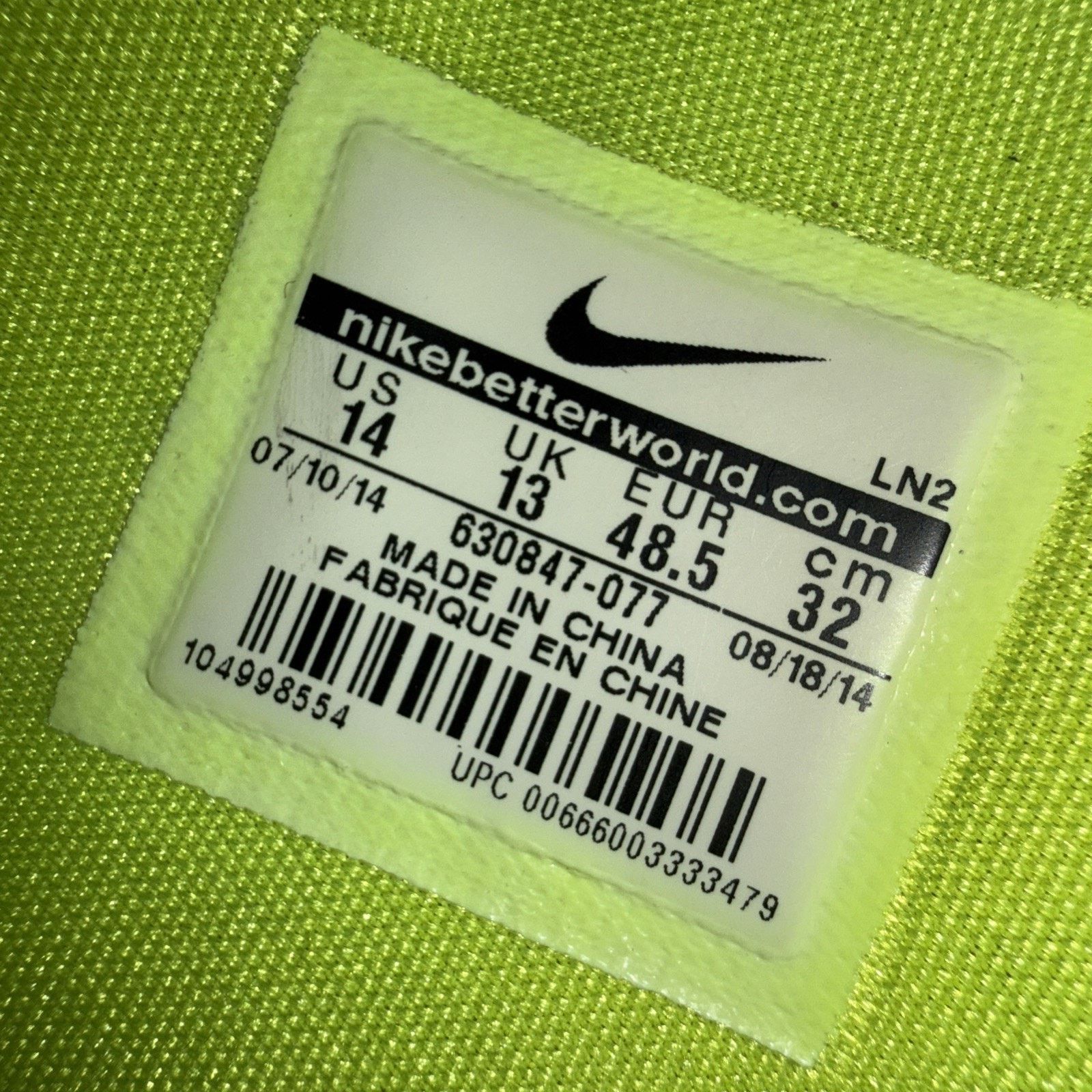 Nike Nike Kobe IX Elite High Volt Gold Black Men’s 14 630847-077 Size US 14 / EU 47 - 9 Thumbnail