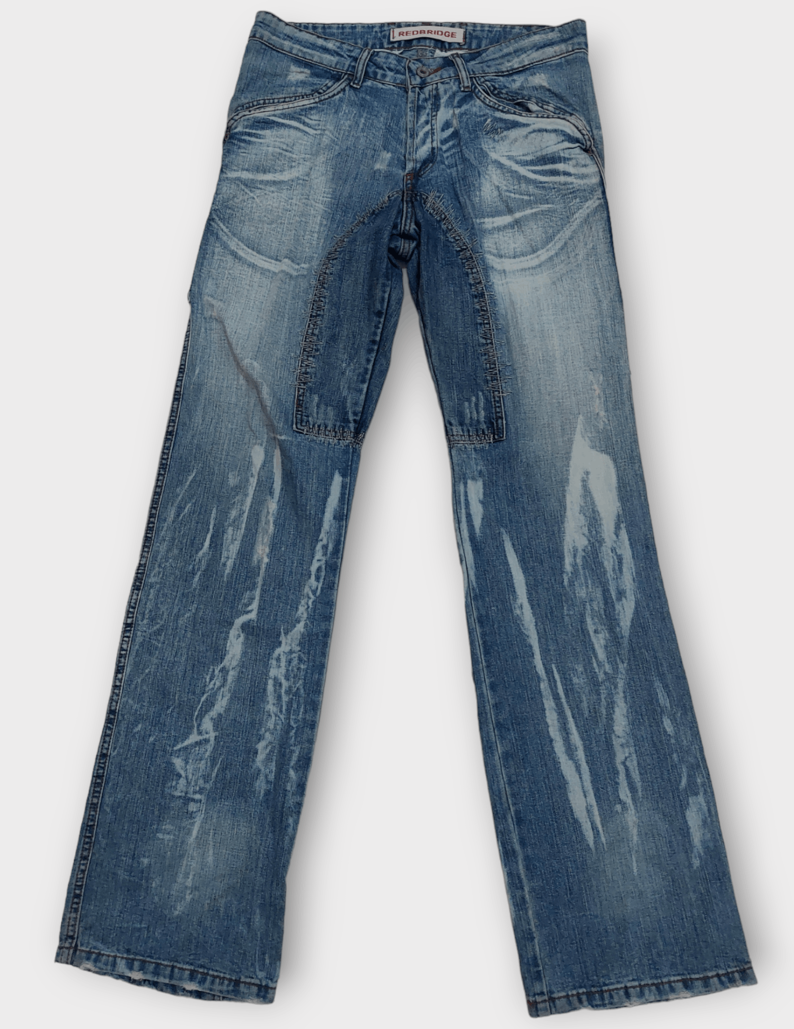 image of If Six Was Nine Redbridge Embroidery Jeans in Blue Denim, Men's (Size 33)