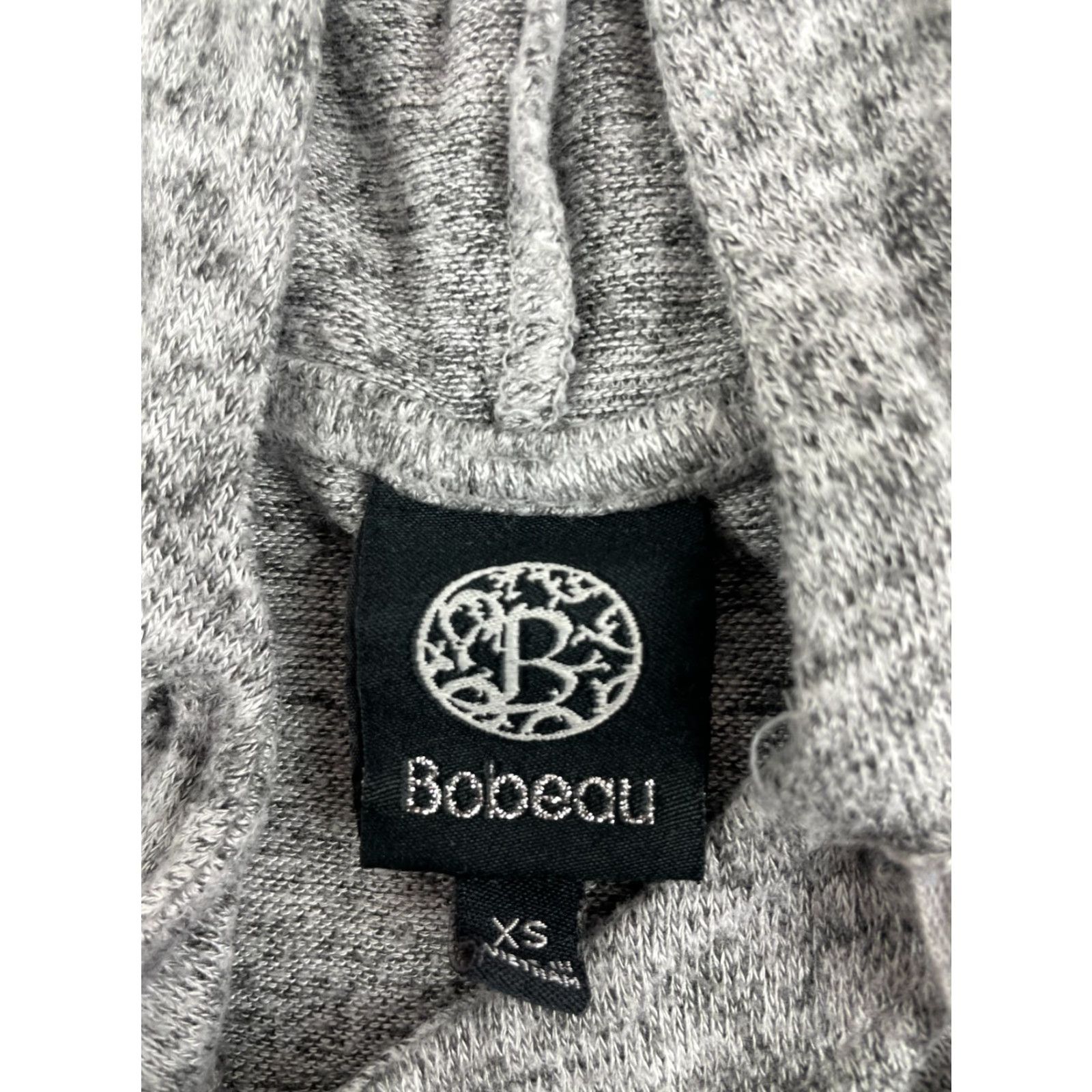Vintage Bobeau Sweater Women's XS Gray Noise Hooded Cowl Neck Drawstring Long Sleeve Pullover Size XS / US 0-2 / IT 36-38 - 7 Thumbnail