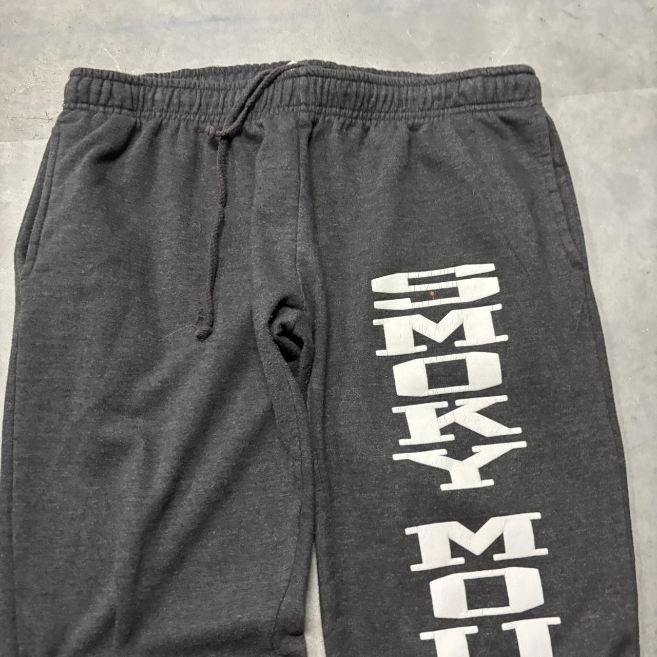 Japanese Brand × Vintage Crazy Vintage Y2K/2000s Grey Smoky Mountain Spellout Essential Sweatpants! Size US 32 / EU 48 - 4 Thumbnail
