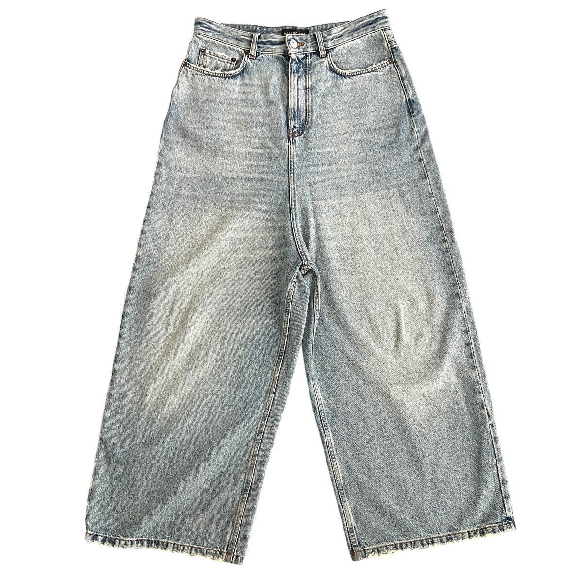 Balenciaga BALENCIAGA Low-Crotch Sarrouel Denim Pants 26 Size US 32 / EU 48 - 1 Thumbnail