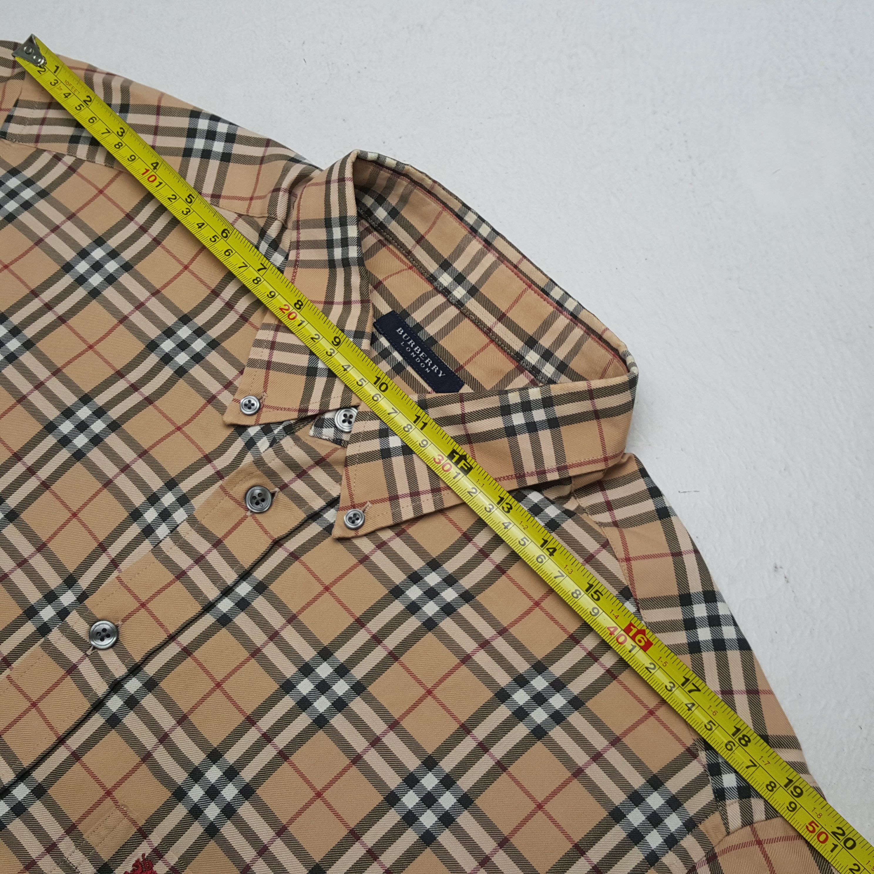 Burberry Vintage Burberry London Fashion Brand Shirt RR12 Size US XL / EU 56 / 4 - 4 Thumbnail