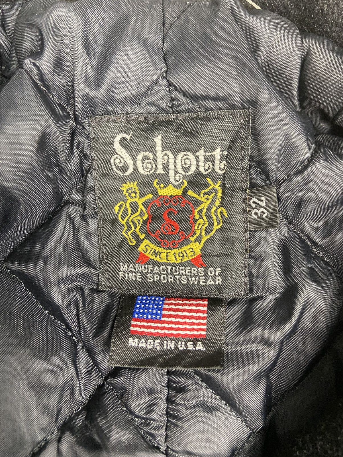 Schott × Vintage Schoot wool leather jacket Size US M / EU 48-50 / 2 - 2 Thumbnail