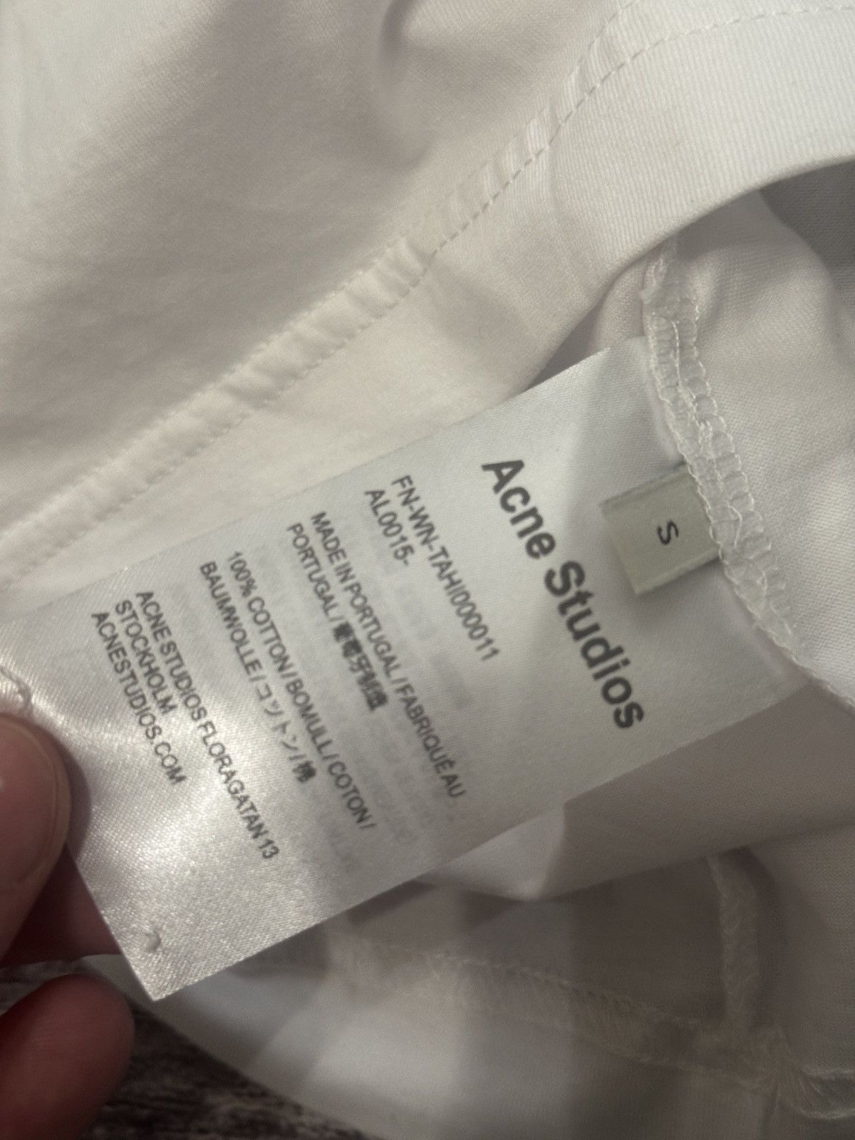 Acne Studios Acne Studios Face Logo T-Shirt White Size US S / EU 44-46 / 1 - 8 Thumbnail